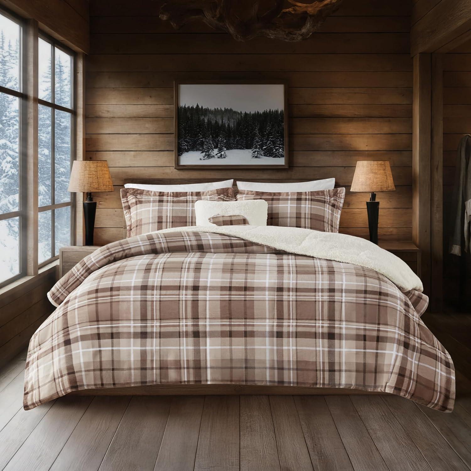 Woolrich Alton Plush to Sherpa Down Alternative Comforter Set