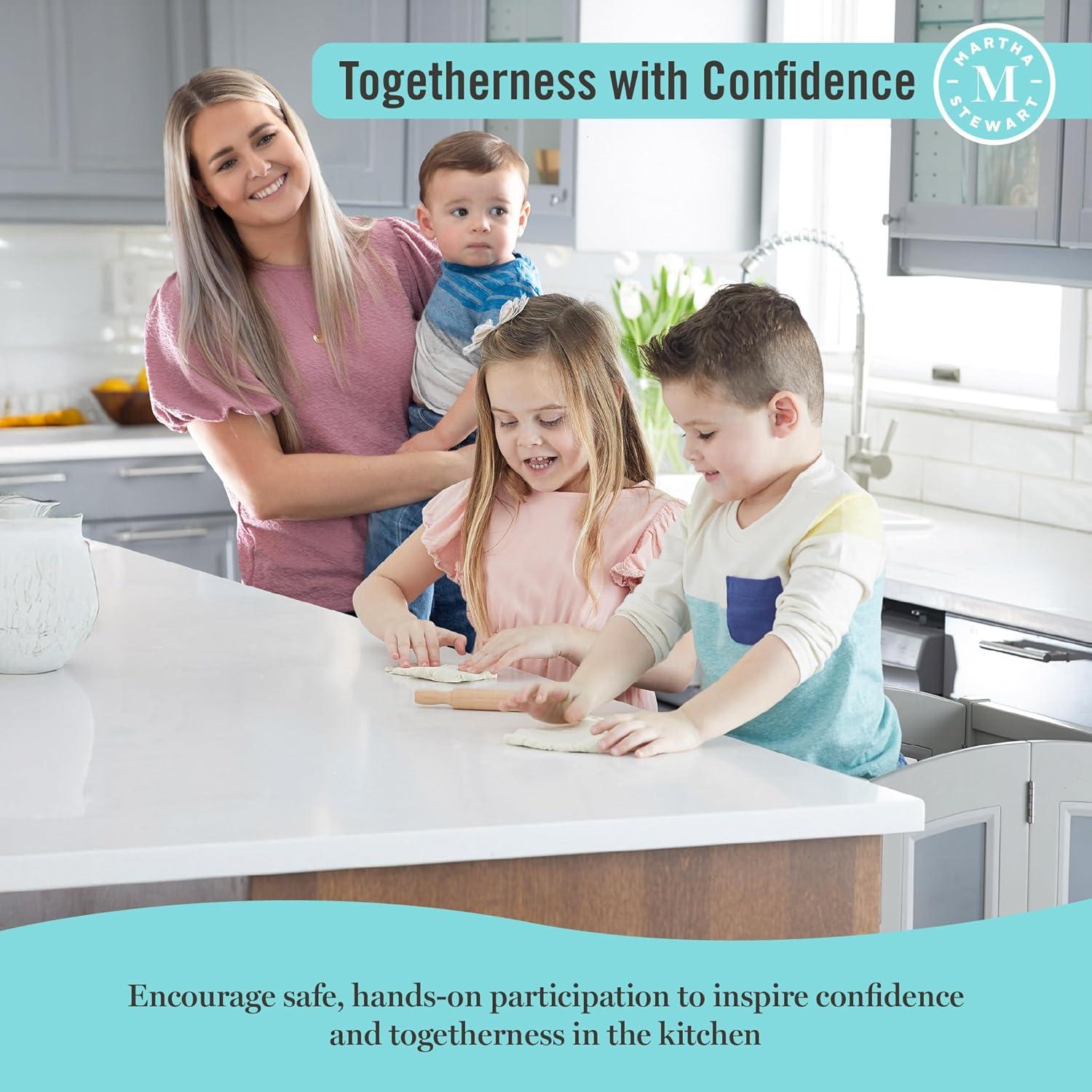 Martha Stewart Martha Stewart Living & Learning Kids' Kitchen Helper Foldable Step Stool