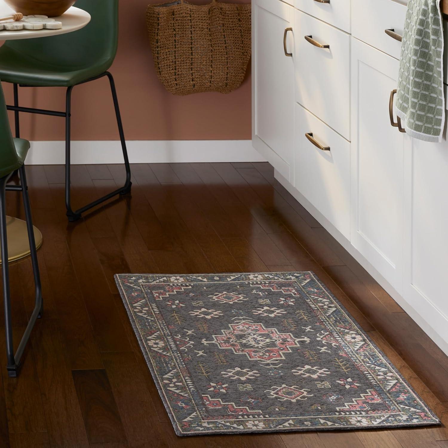 Town & Country Living TOWN & COUNTRY LUXE Livie Everwash Non-Slip Backing Kitchen Mat