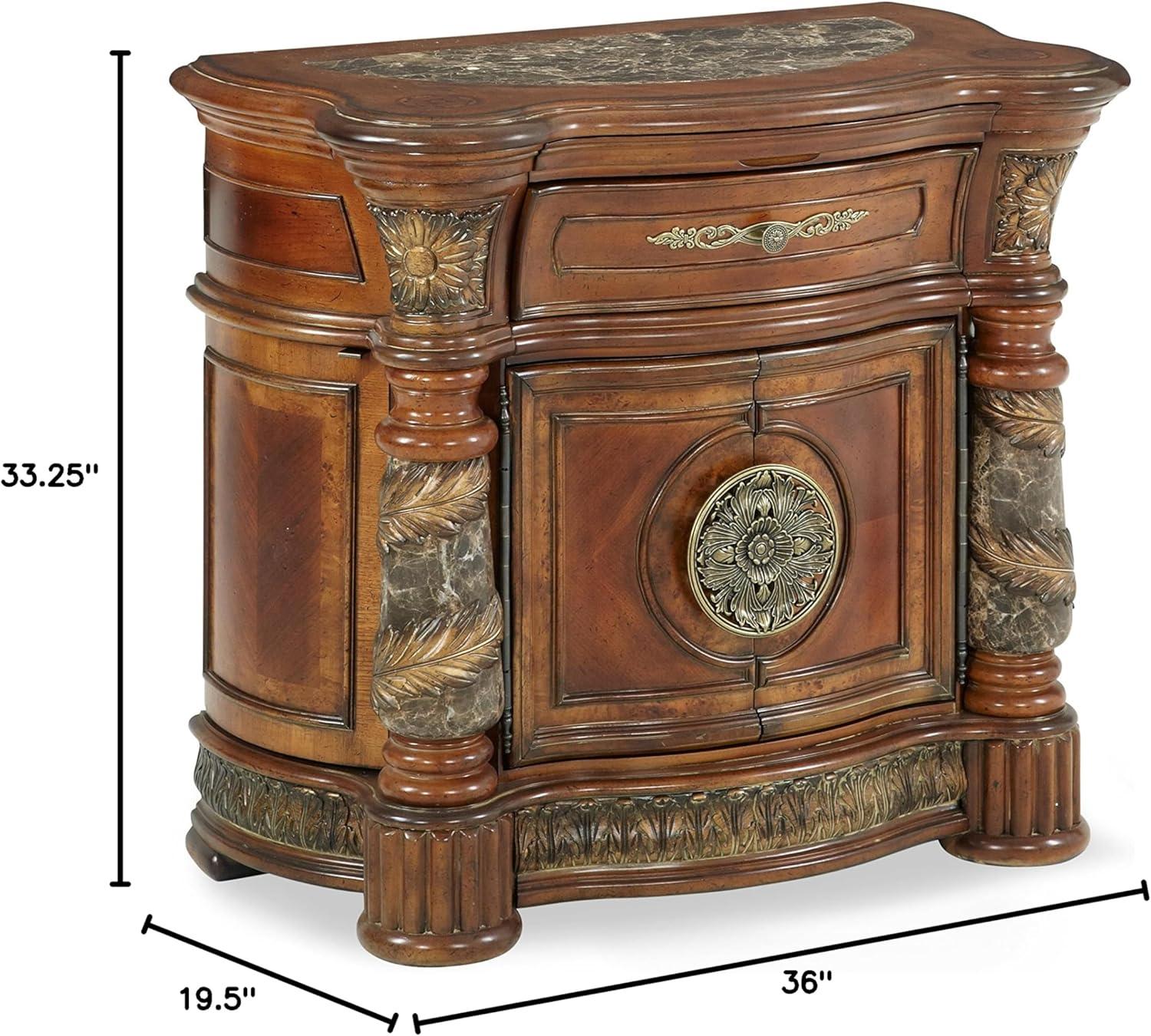 Villa Valencia Solid Wood Bedside Chest