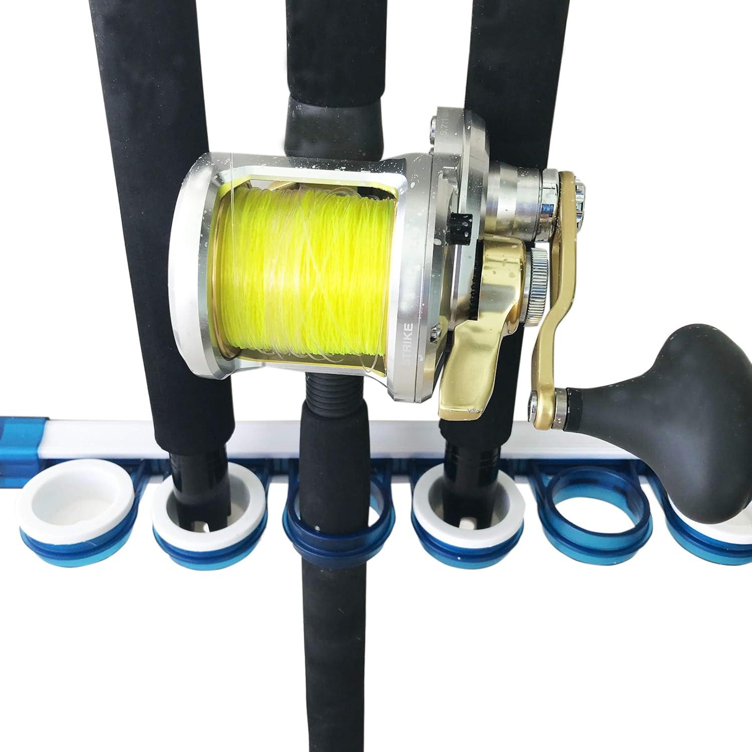 Rush Creek Creations | Fishing Rod Holder, Garage Organization and Wall Storage, for Reels, Gear and Accessories (Vertical/Horizontal Rack)