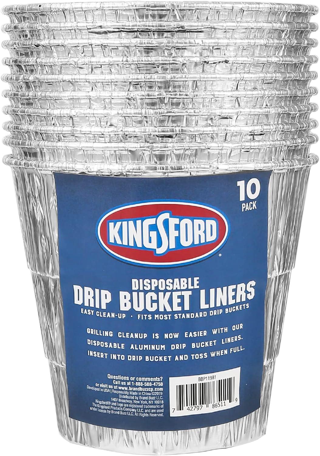 Kingsford 10-Pack Disposable Aluminum Drip Bucket Liners