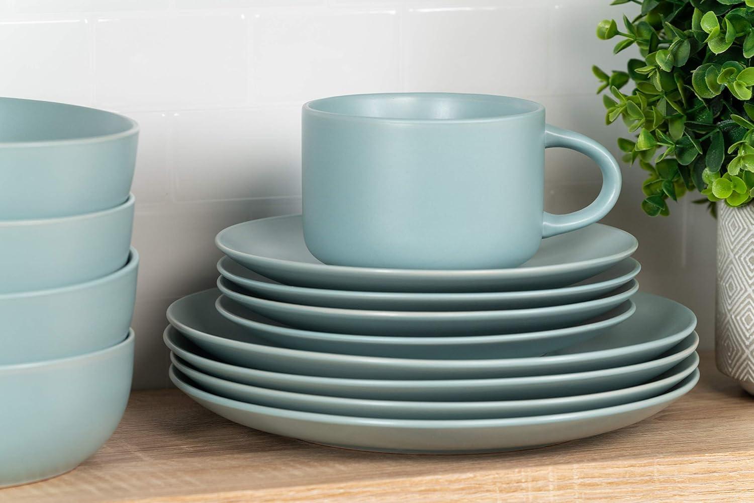 Wazee Matte 16 Piece Dinnerware Set, Service for 4