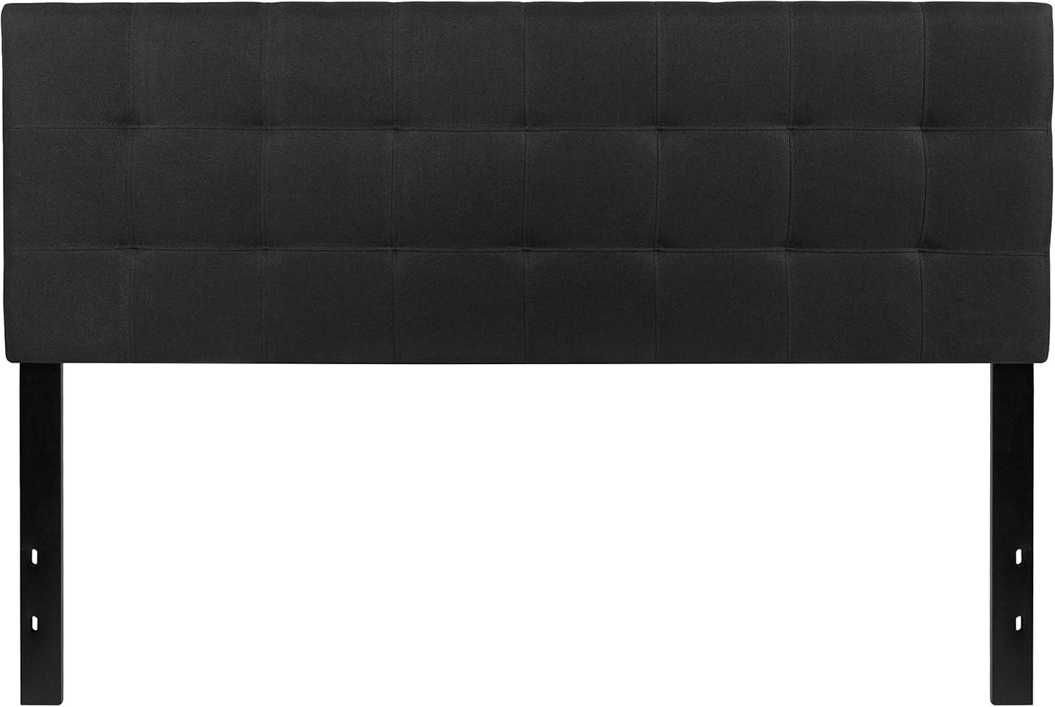 Flash Furniture Bedford Tufted Upholstered Queen Size Headboard in Black Fabric