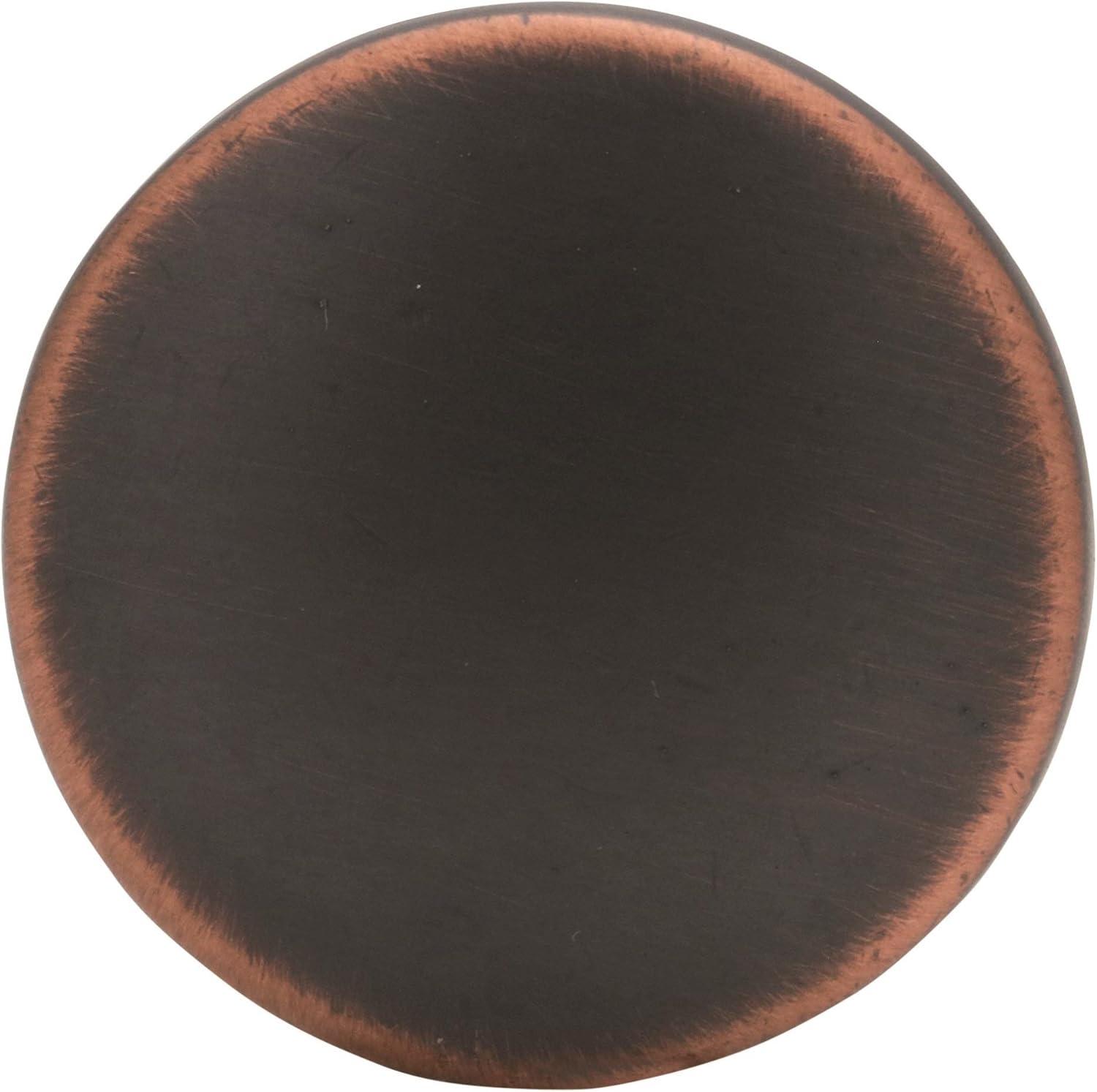 Oil Rubbed Bronze Round Cabinet Knob with Mounting Hardware