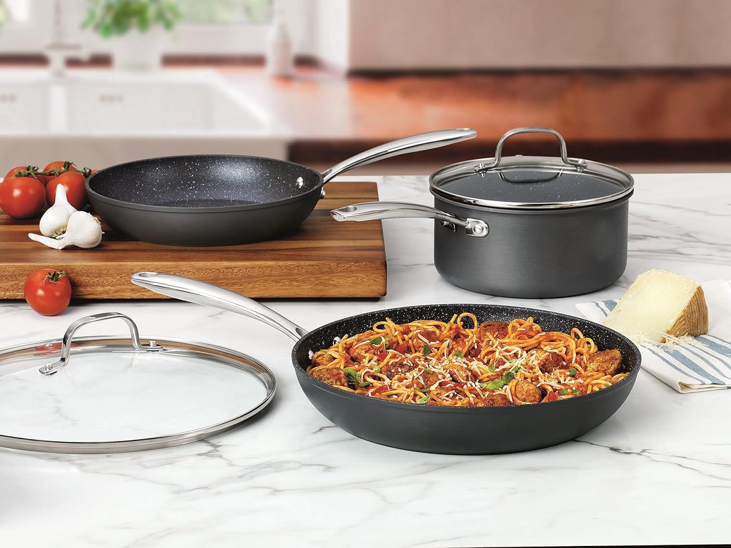 Granite Stone Pro 5-Piece Nonstick Hard Anodized Cookware Set