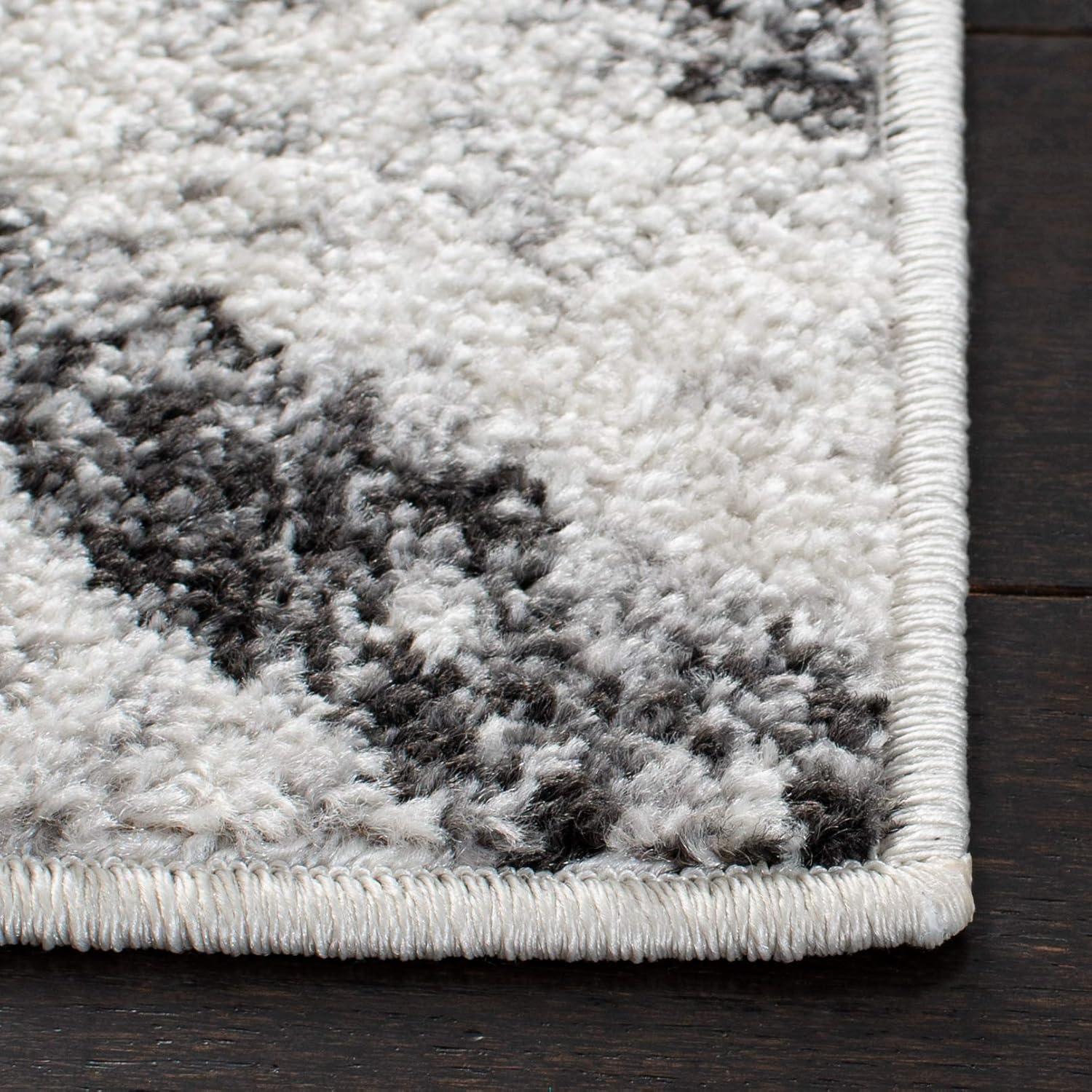 Adirondack ADR253 Machine Made Indoor Accent Rug - Ivory/Grey - 2'-6"x4' - Safavieh