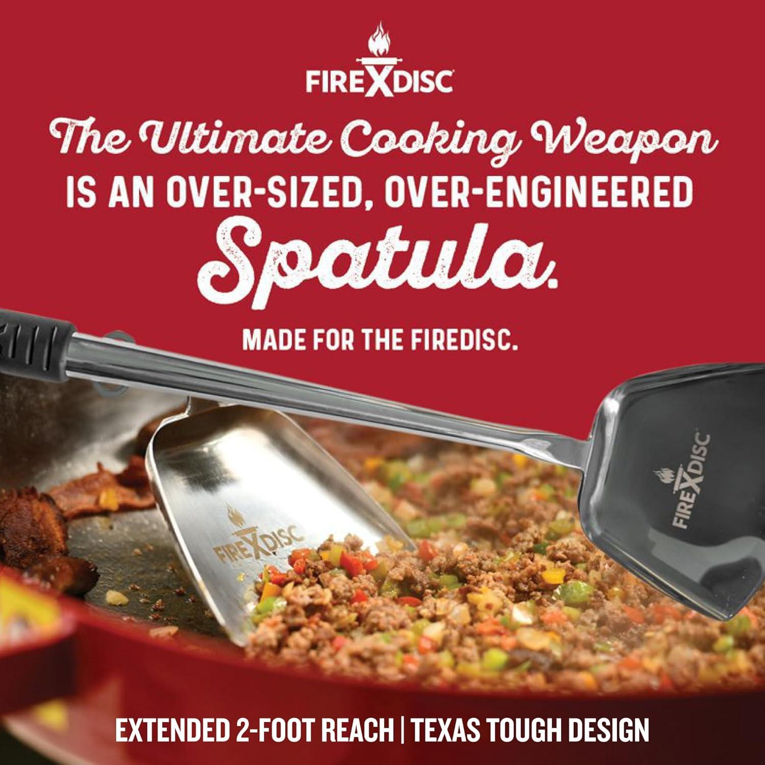 FIREDISC Ultimate Cooking Weapon 20-in. Shovel Scoop Spatula with High Heat Handle