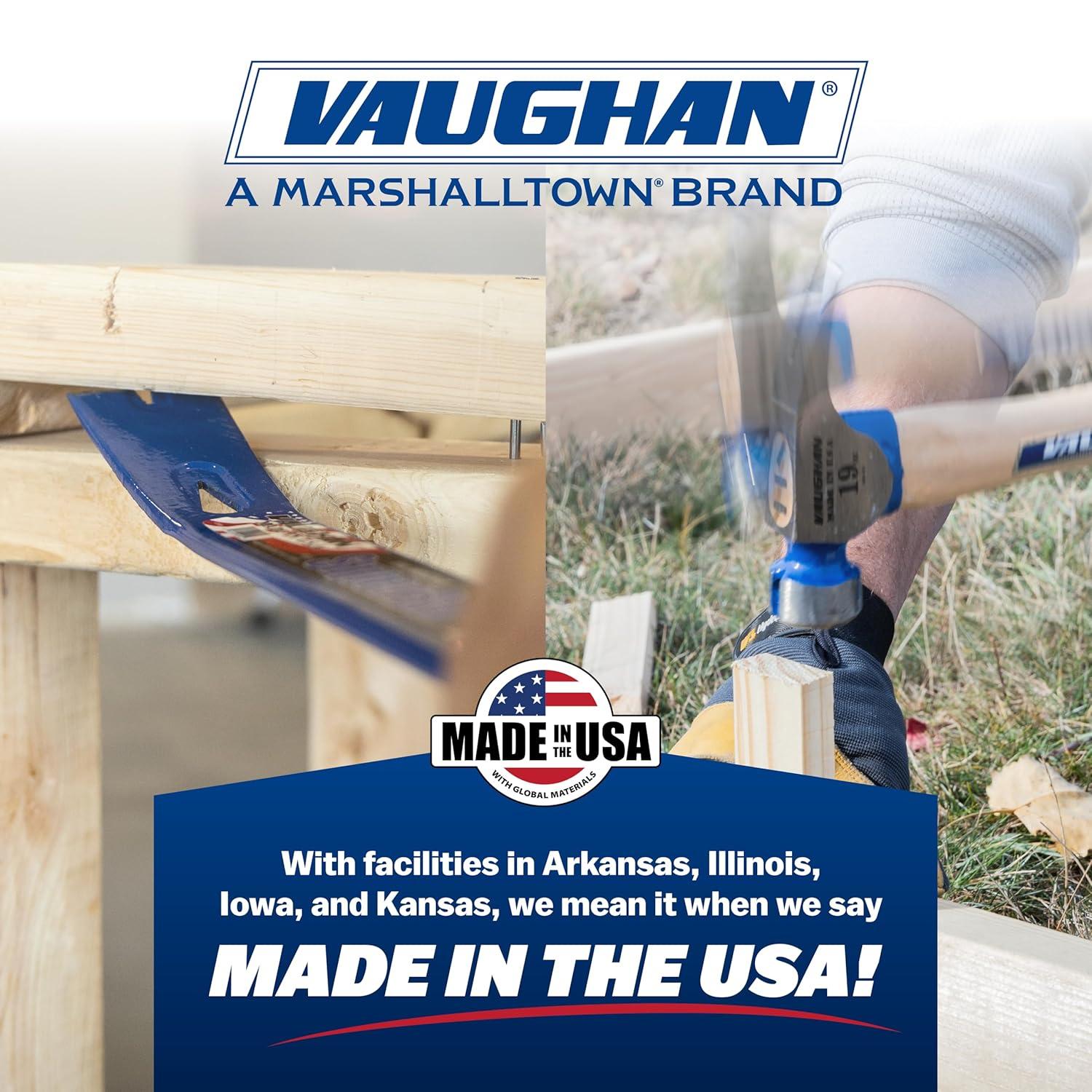 Vaughan 20 oz Black Solid Rubber Mallet