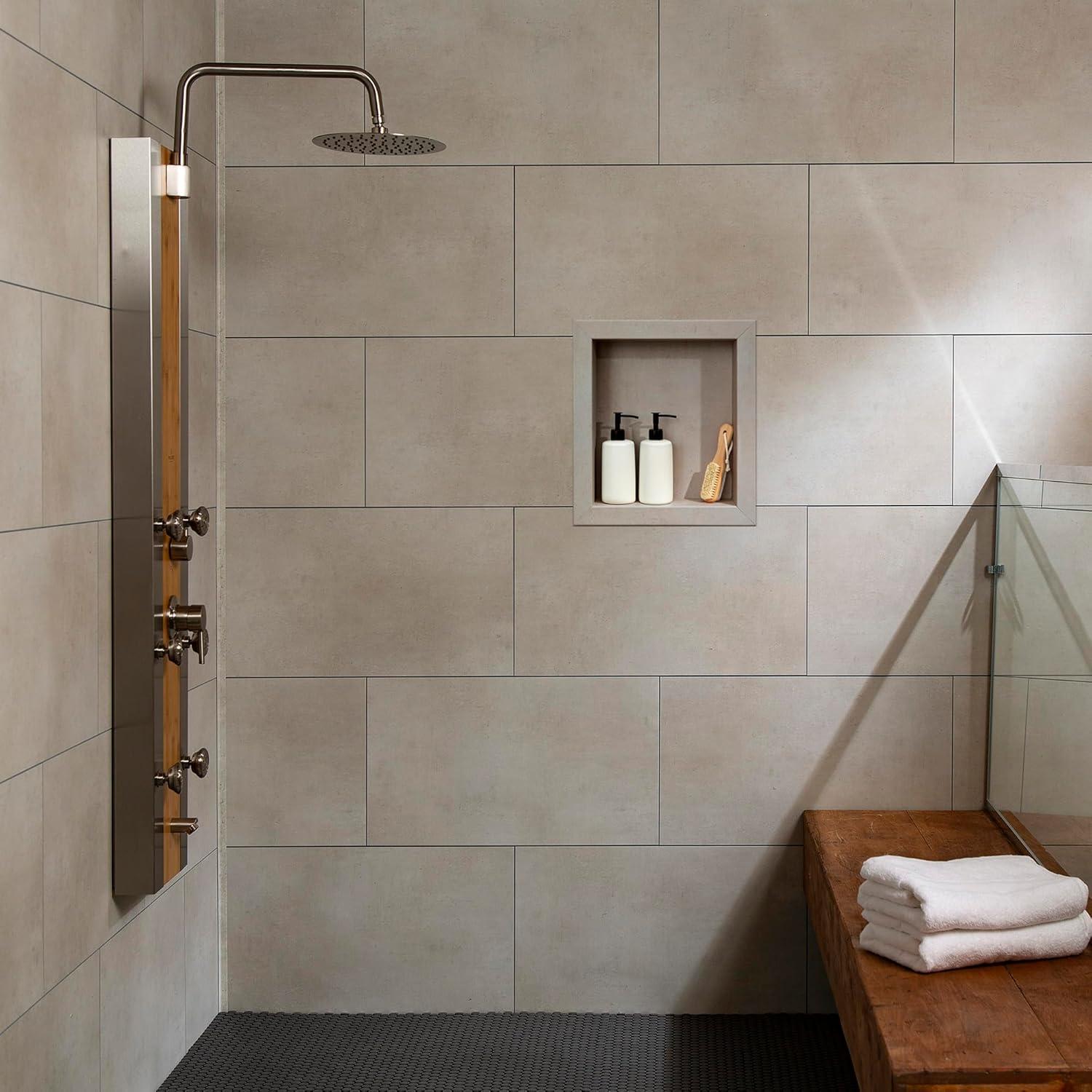 Palisade Palisade 17.5 in. x 15.5 in. Vinyl Waterproof Shower Niche Insert