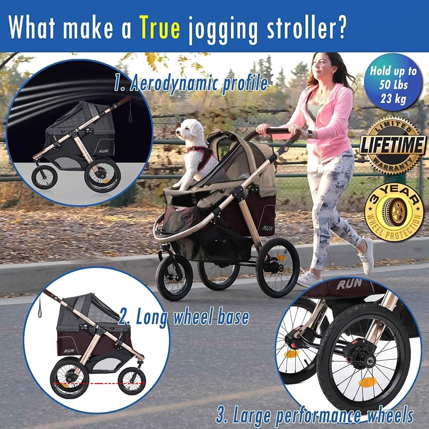 HPZ Pet Rover Run Foldable Pet Jogger Stroller