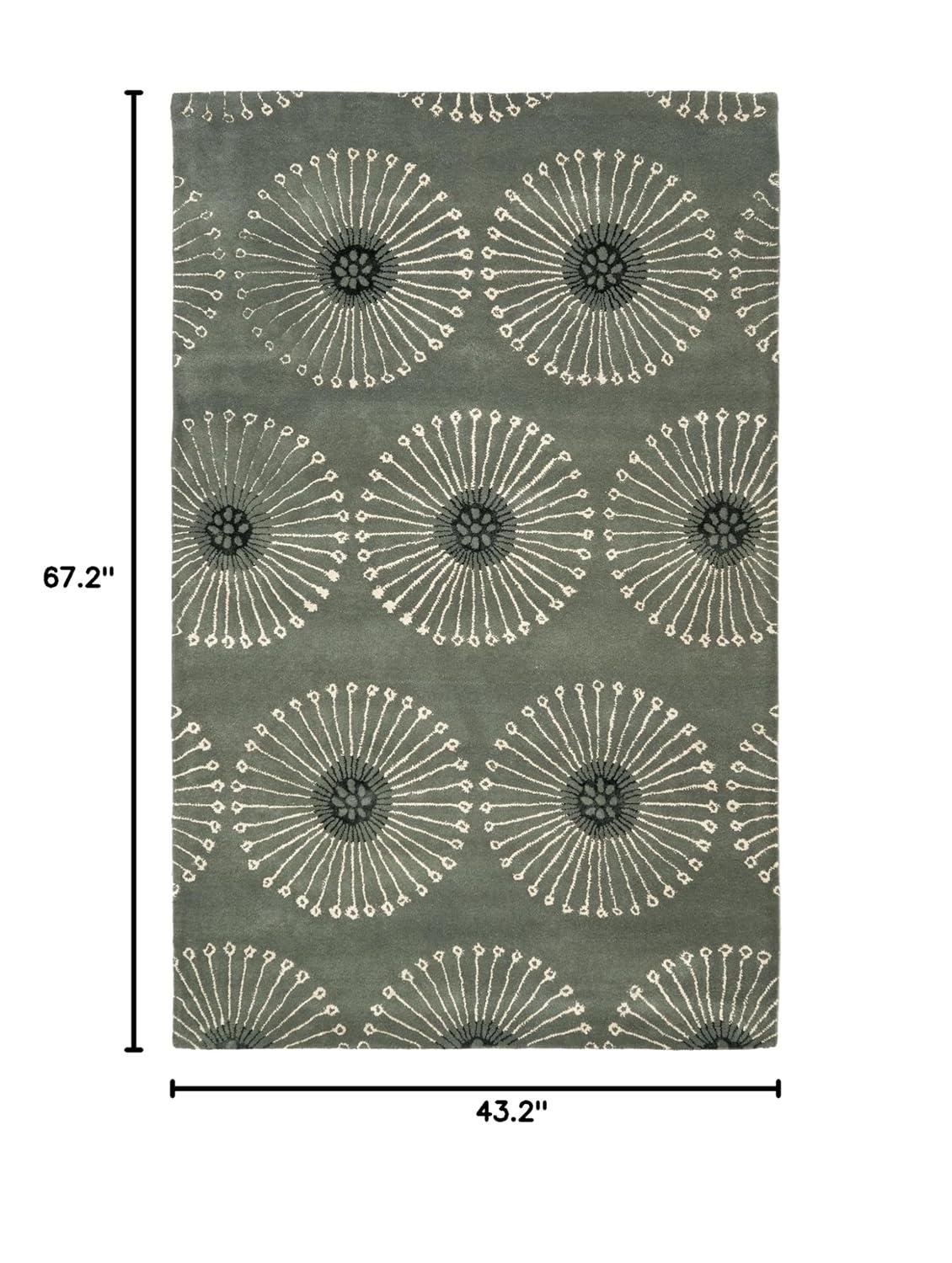 Soho SOH821 Hand Tufted Indoor Accent Rug - Grey/Ivory - 3'6"x5'6" - Safavieh.