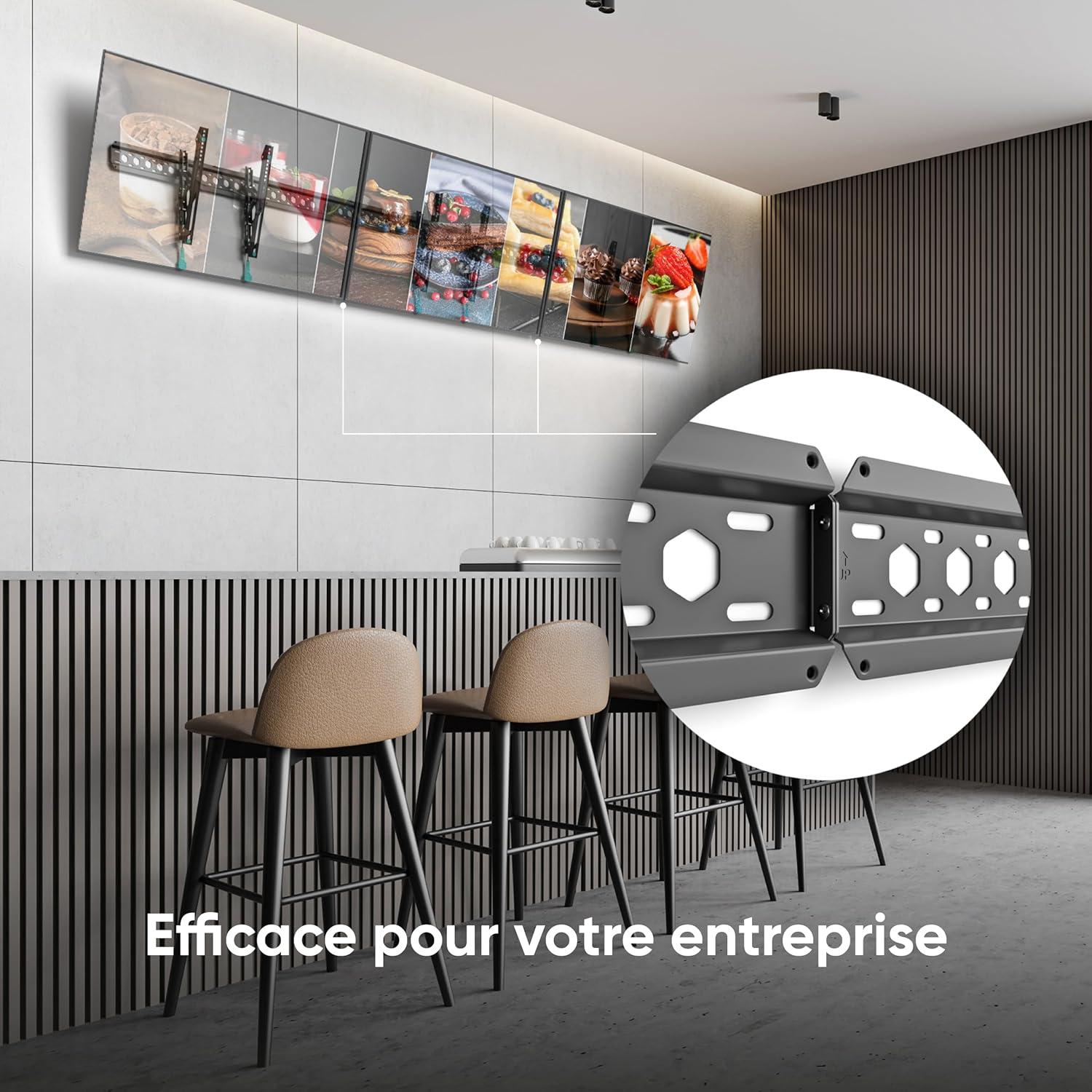 ONKRON Tilting TV Wall Mount with Low Profile Design for 43 to 85-inch LCD LED OLED Flat Panel TV Screens up to 80 lbs Ultra Slim TM6