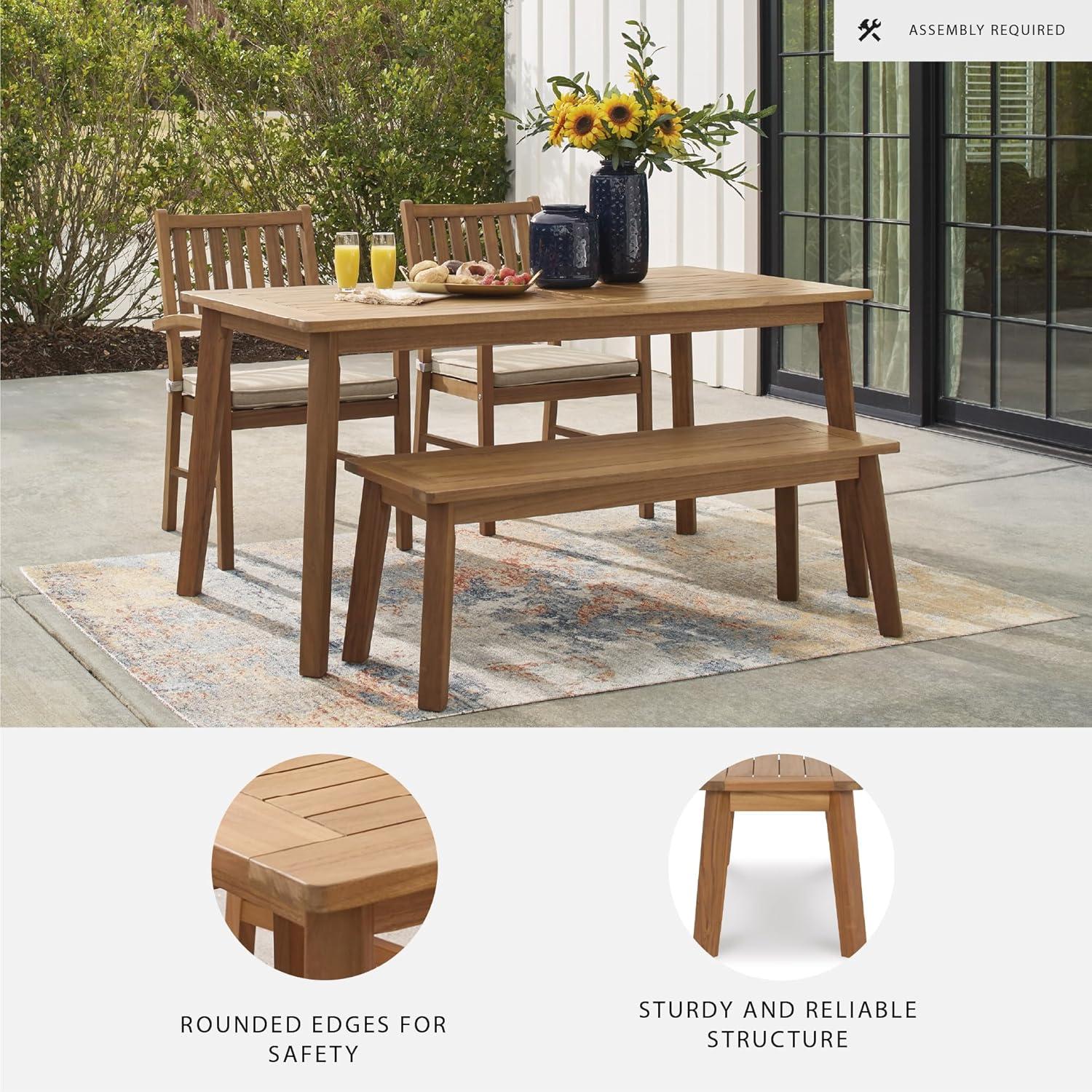 Janiyah Outdoor Dining Bench