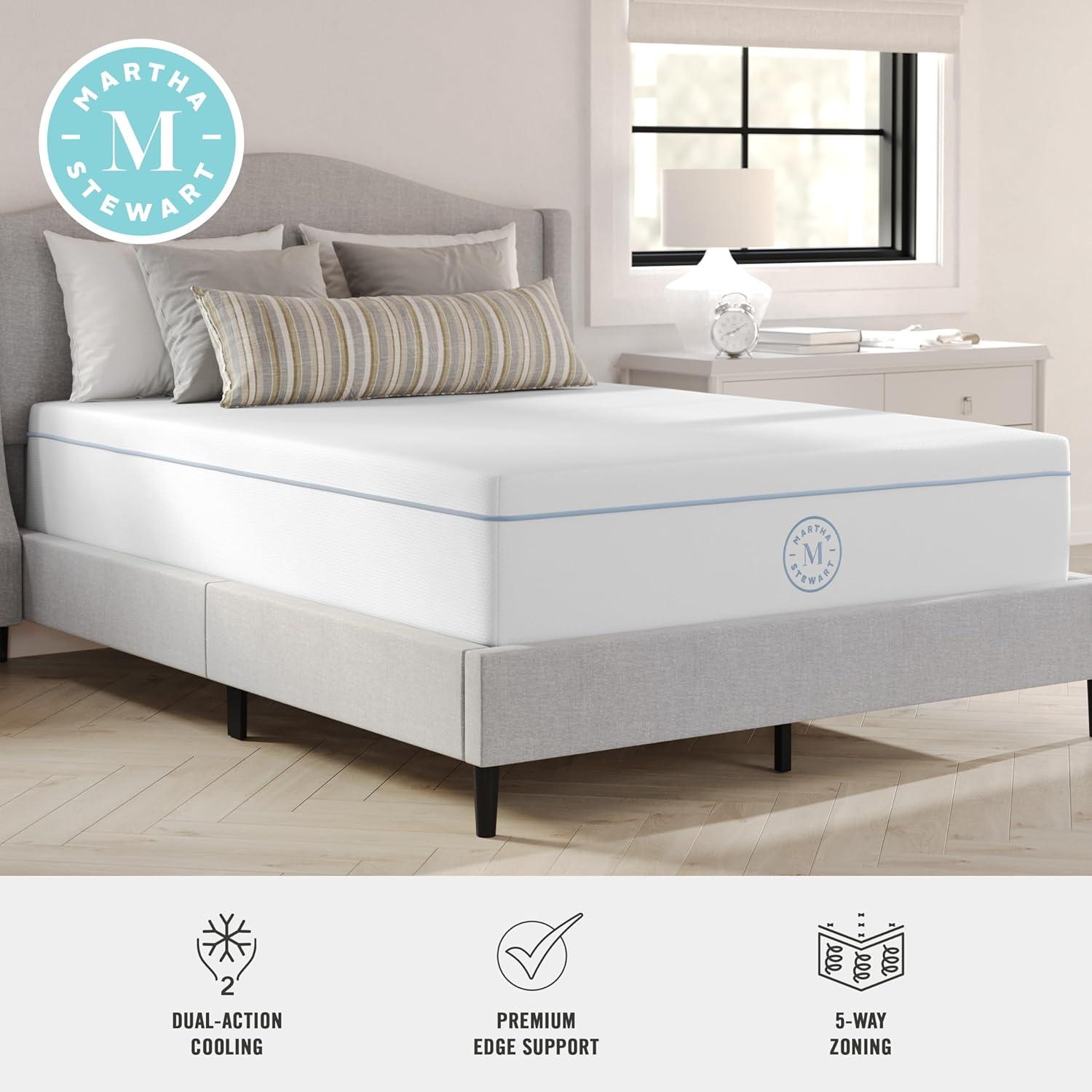 Martha Stewart  Medium-Firm Pocket Spring and Foam Hybrid Dual-Action Cooling Mattress Full - Cushion Firm