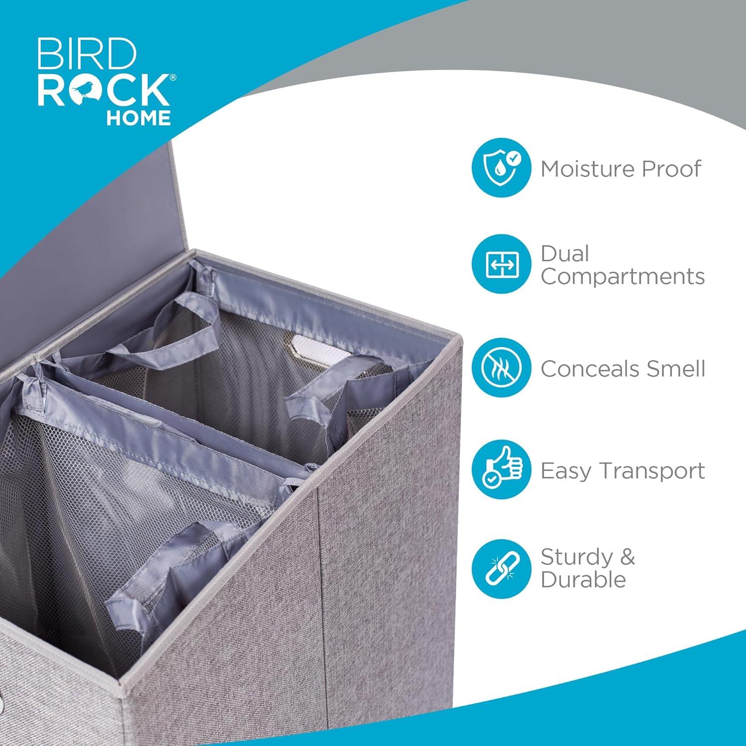 BirdRock Home Fabric Laundry Sorter with Handles