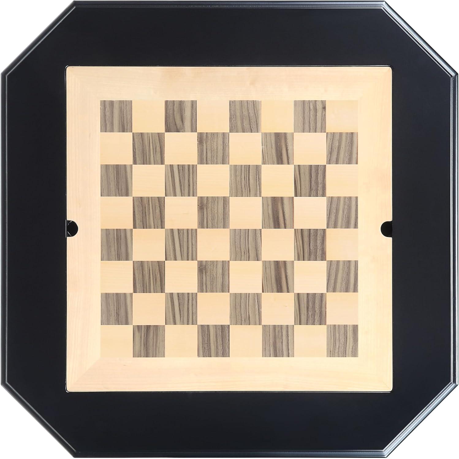 ACME Galini 2-Drawer Wooden Game Table in Black