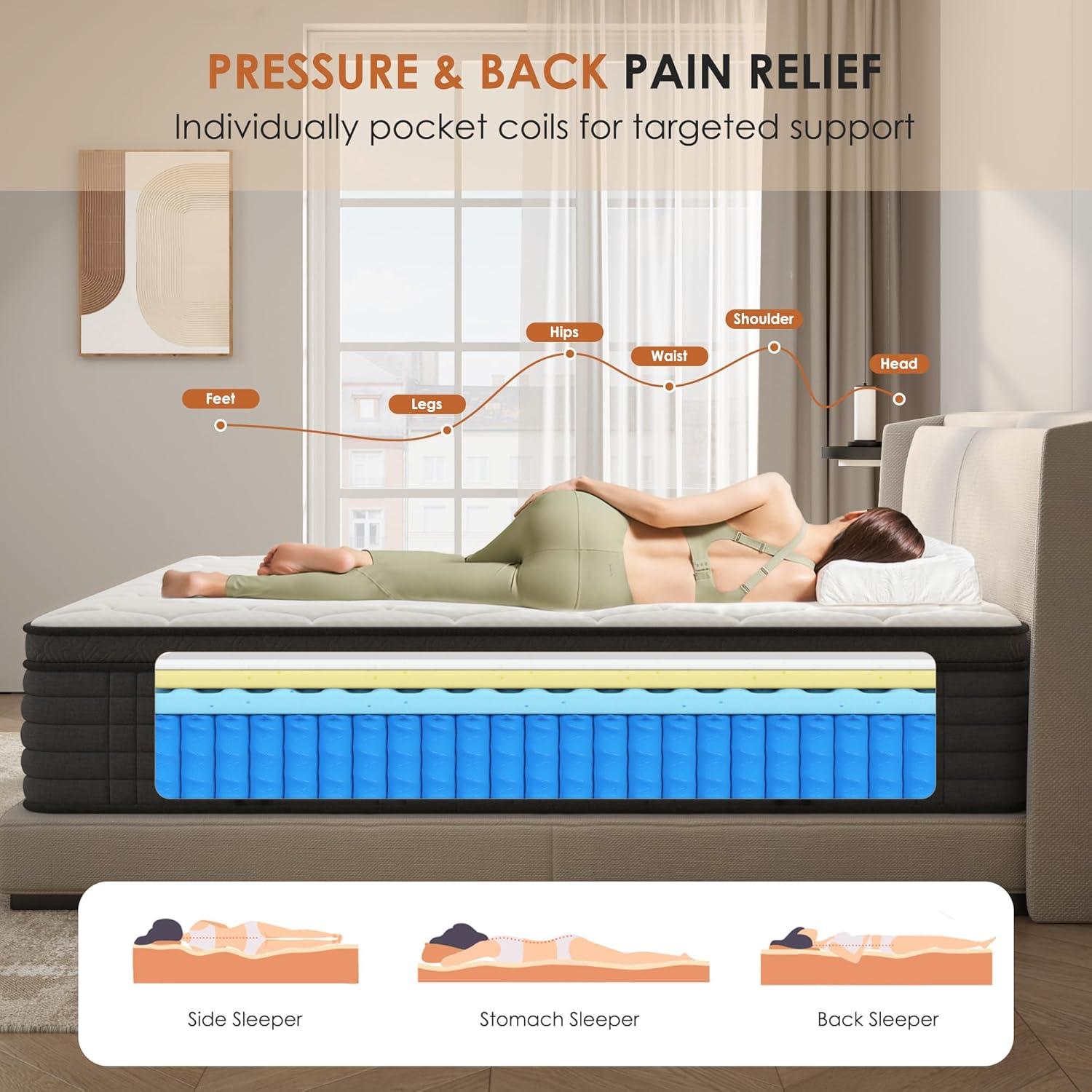 Alwyn Home Medium Hybrid Mattress In a Box