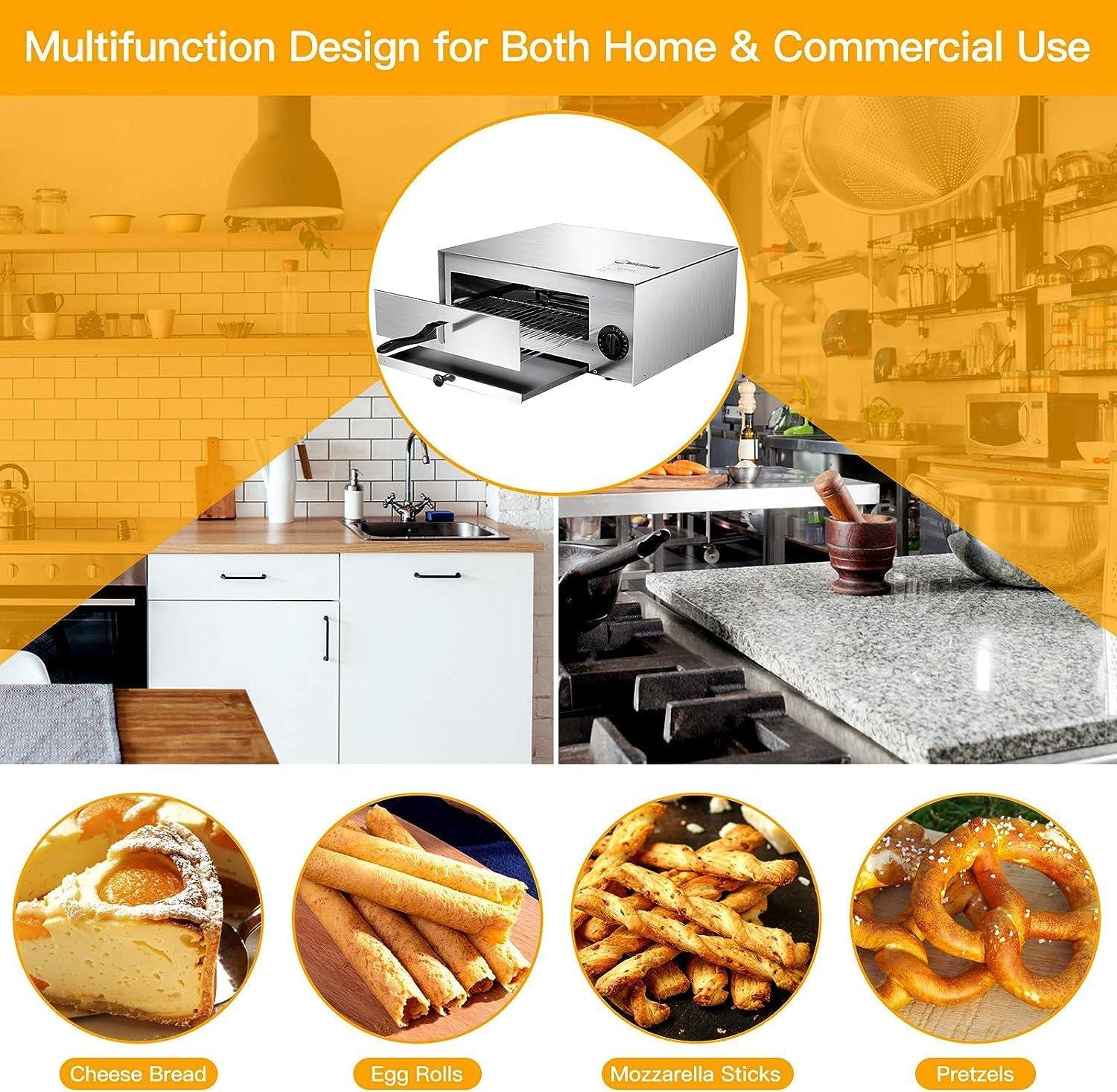 Costway Kitchen Commercial Pizza Stainless Steel Counter Top Snack Pan Oven Bake