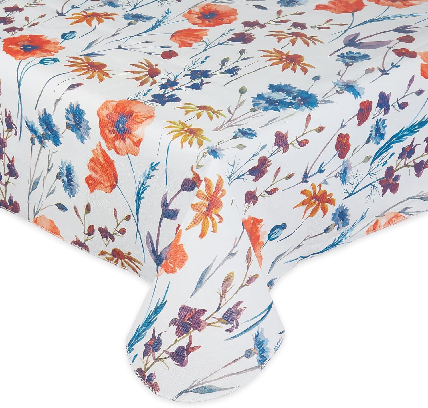 Spring Garden Vinyl Tablecloth 60x102