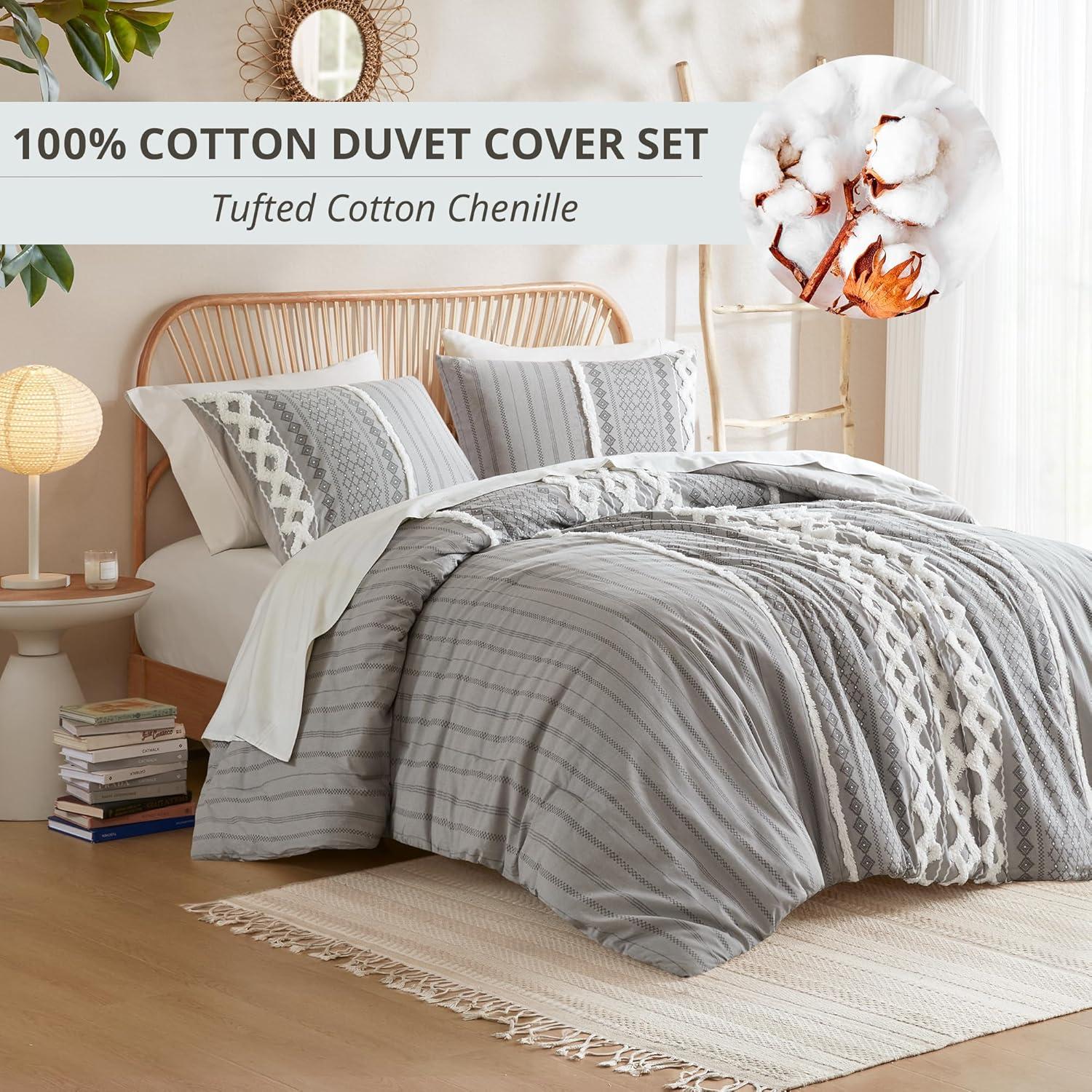 INK+IVY Imani Cotton Printed Duvet Cover Set