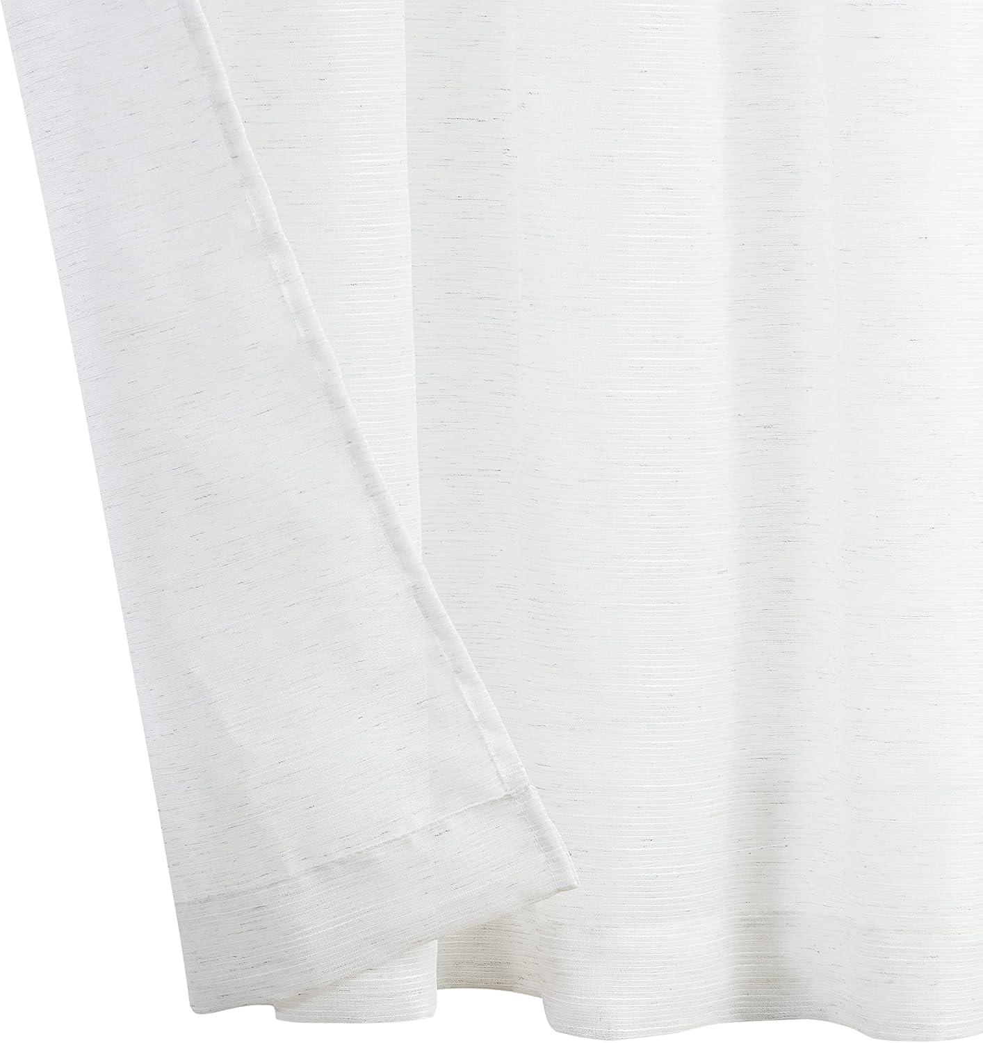 Nautica Nautica Synthetic Solid Color Sheer Rod Pocket Curtain Panels