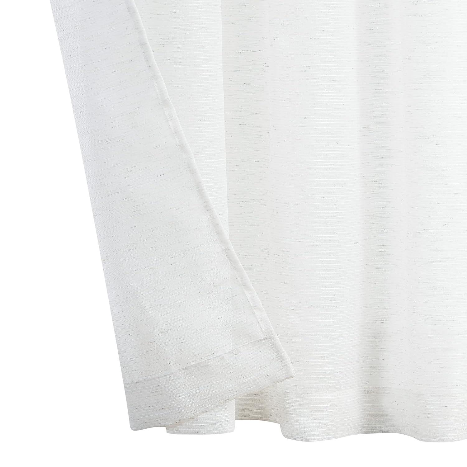 Nautica Nautica Synthetic Solid Color Sheer Rod Pocket Curtain Panels