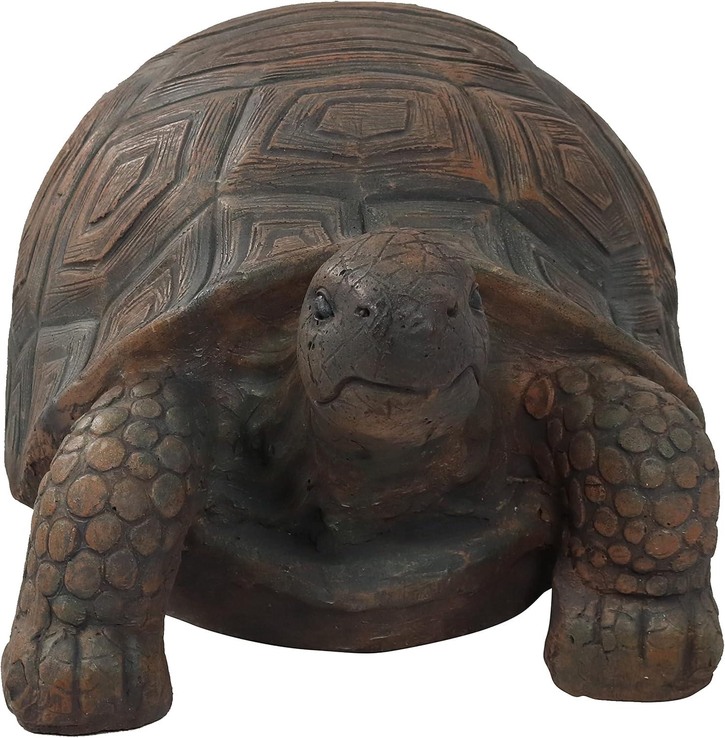 Sunnydaze Indoor/Outdoor Lifelike Large Tanya the Tortoise Patio Garden Yard Entryway Decorative Statue - 20"