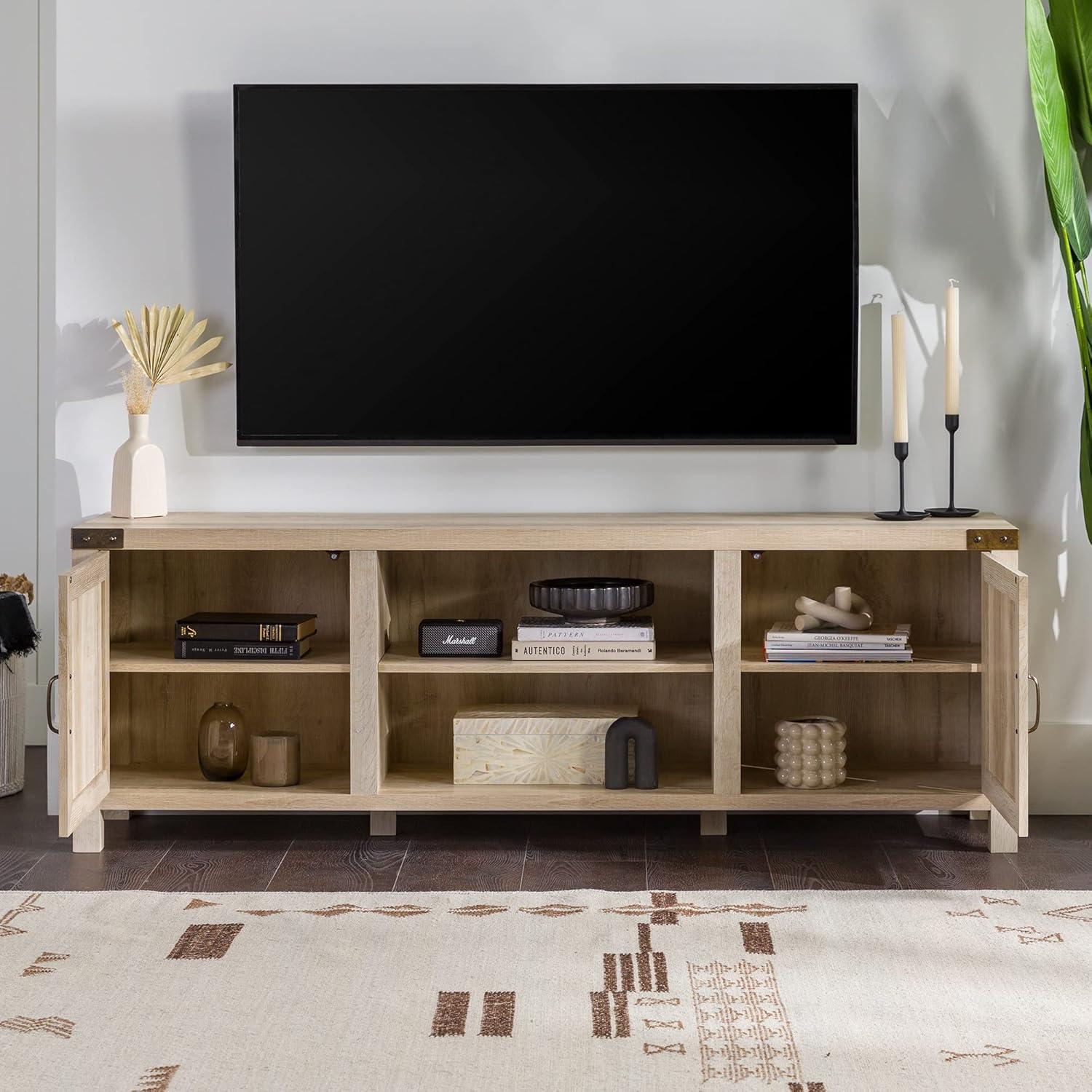 WE Furniture 70" Modern Farmhouse Styled TV Stand