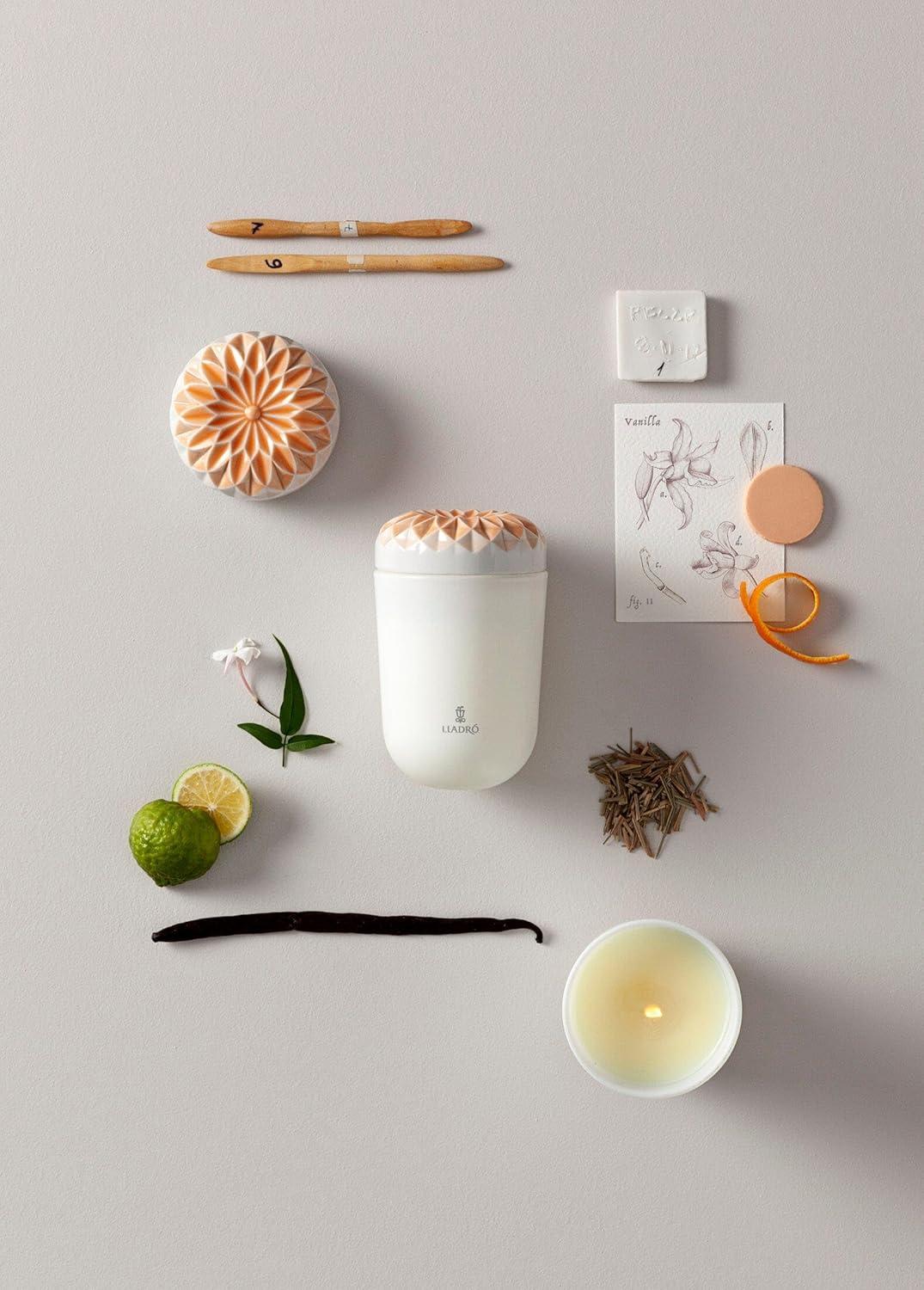Valencia Scented White Porcelain Jar Candle