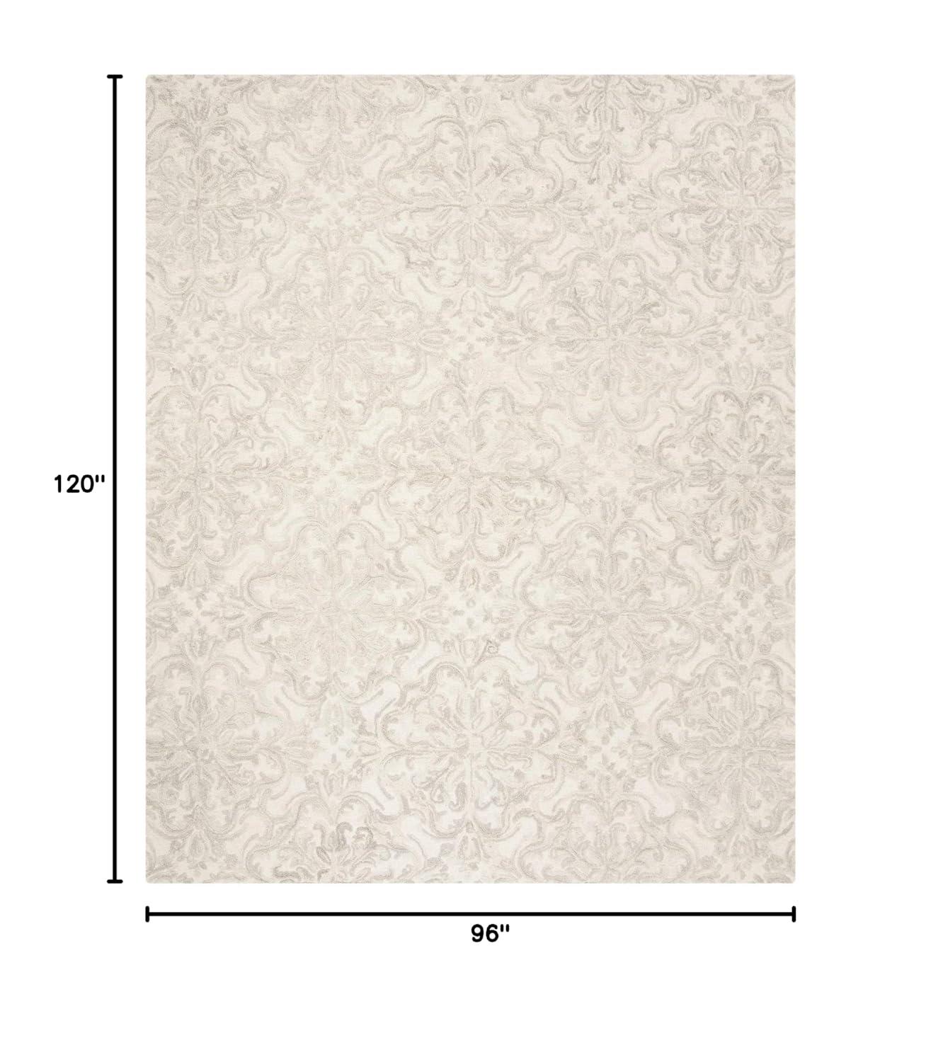 Blossom BLM103 Hand Tufted Area Rug - Ivory/Grey - 8'x10' - Safavieh.
