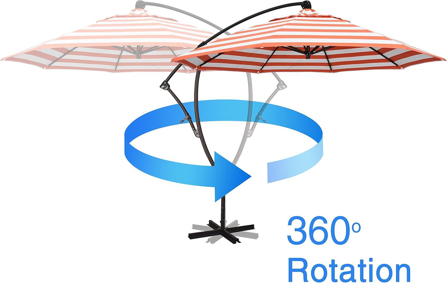 California Umbrella 9' Cantilever Umbrella in Royal Blue