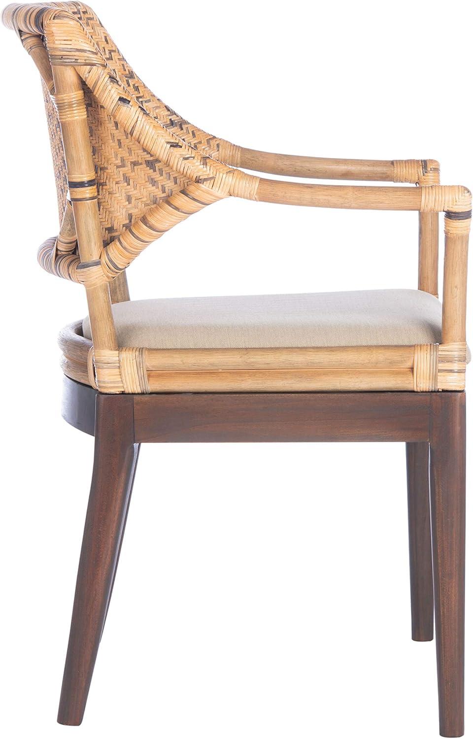 Carlo Arm Chair - Brown/Honey/Beige - Safavieh.