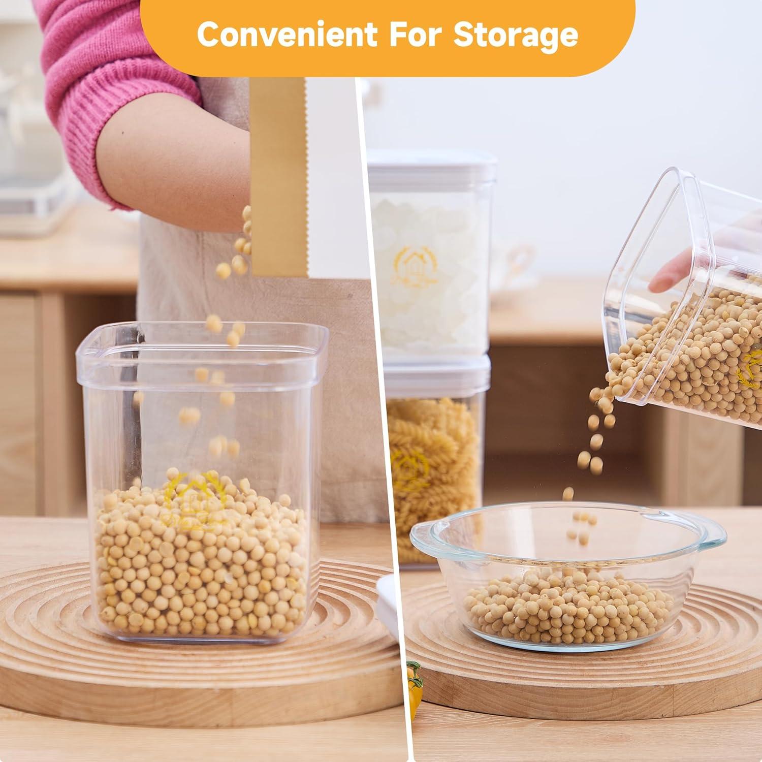 Airtight Food Storage Containers 3 set Sealed Food Storage Containers With Lids Kitchen Dry Goods Leak Proof Storage Containers Air Tight Pantry Storage Containers Canisters Sets