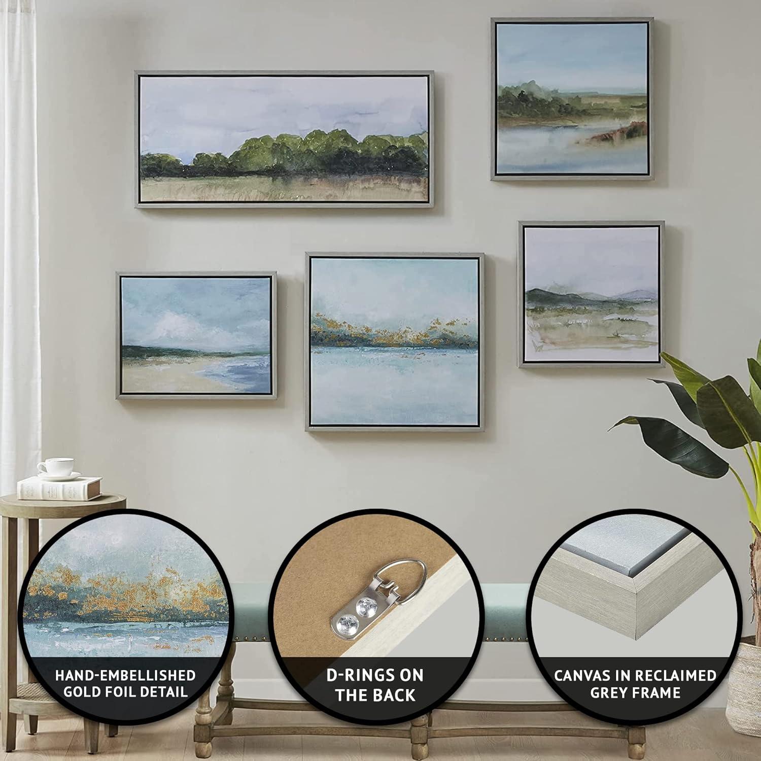 Martha Stewart Vista Abstract Landscape 5-piece Gallery Canvas Wall Art Set