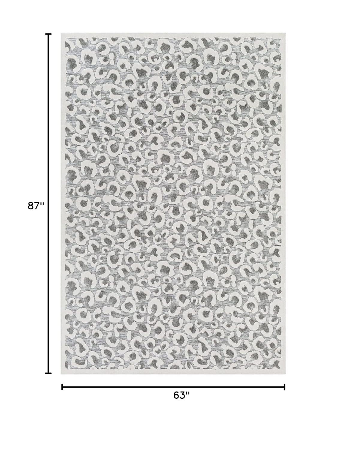 Mark & Day Vossen 5'3"x7'3" Rectangle Woven Indoor and Outdoor Area Rugs Cream