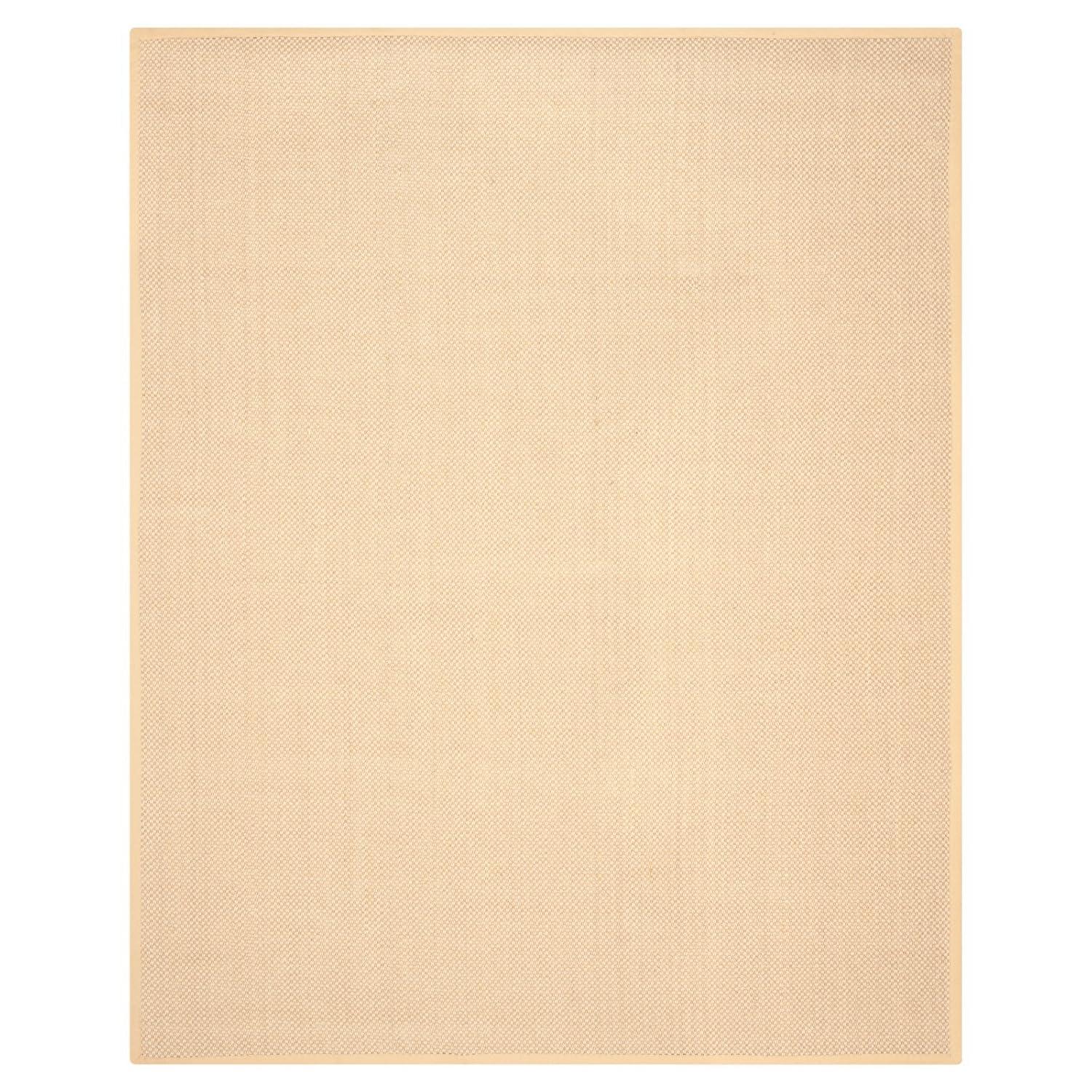 Natural Fiber NF443 Power Loomed Area Rug - Maize/Wheat - 6'x6' - Safavieh.