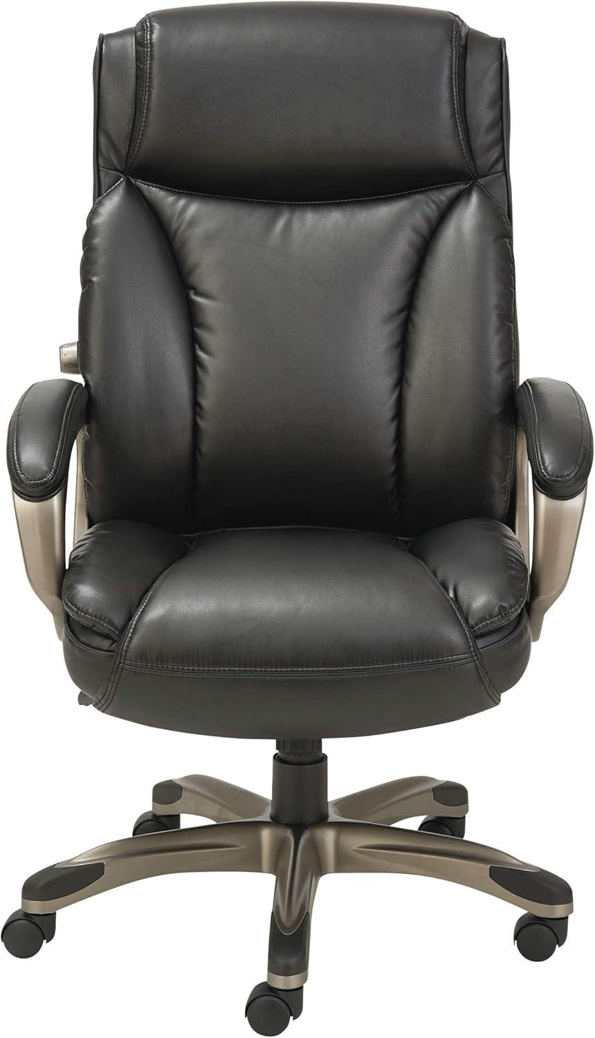 Alera Office Desk Chair, High-Back, Black/Graphite