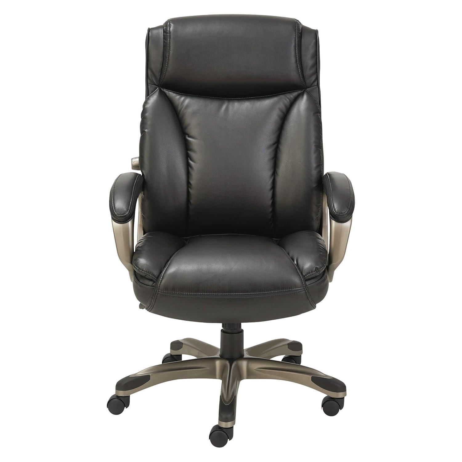 Alera Office Desk Chair, High-Back, Black/Graphite