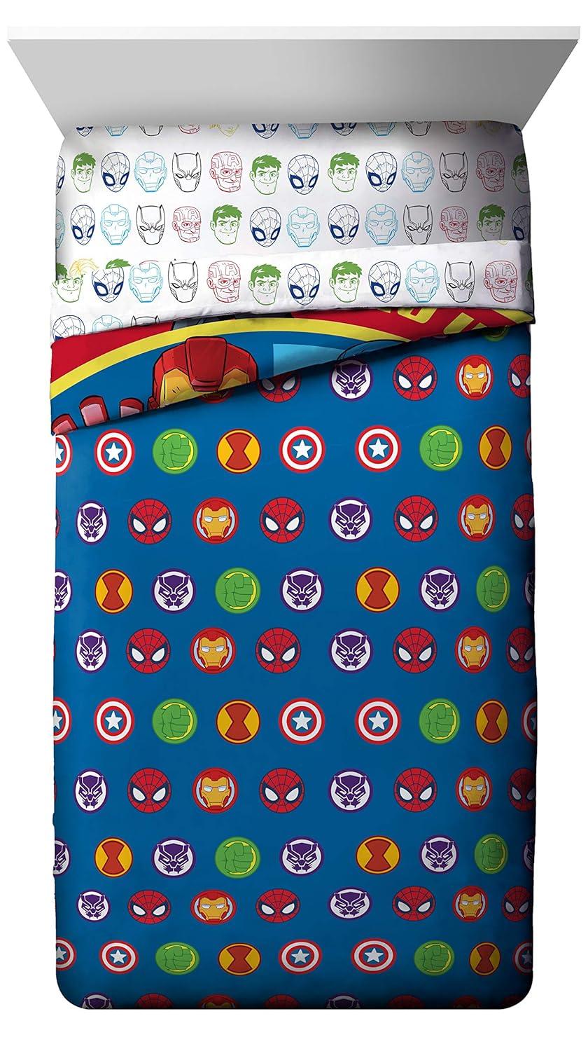 Marvel Marvel Superhero Adventures Double Team 4 Piece Twin Bed Set