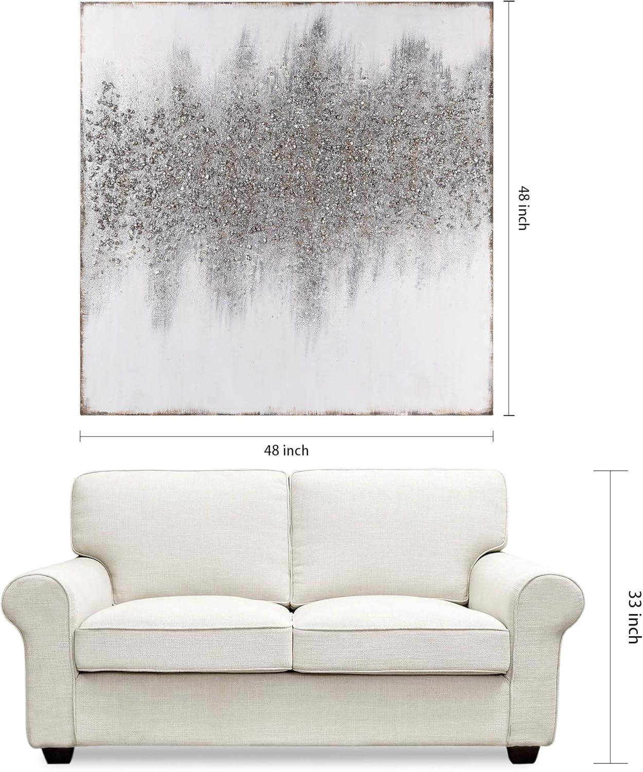 Empire Art Direct Golden Dust Textured Metallic Hand Painted Wall Art, 48" x 48" x 1.5", Ready to Hang