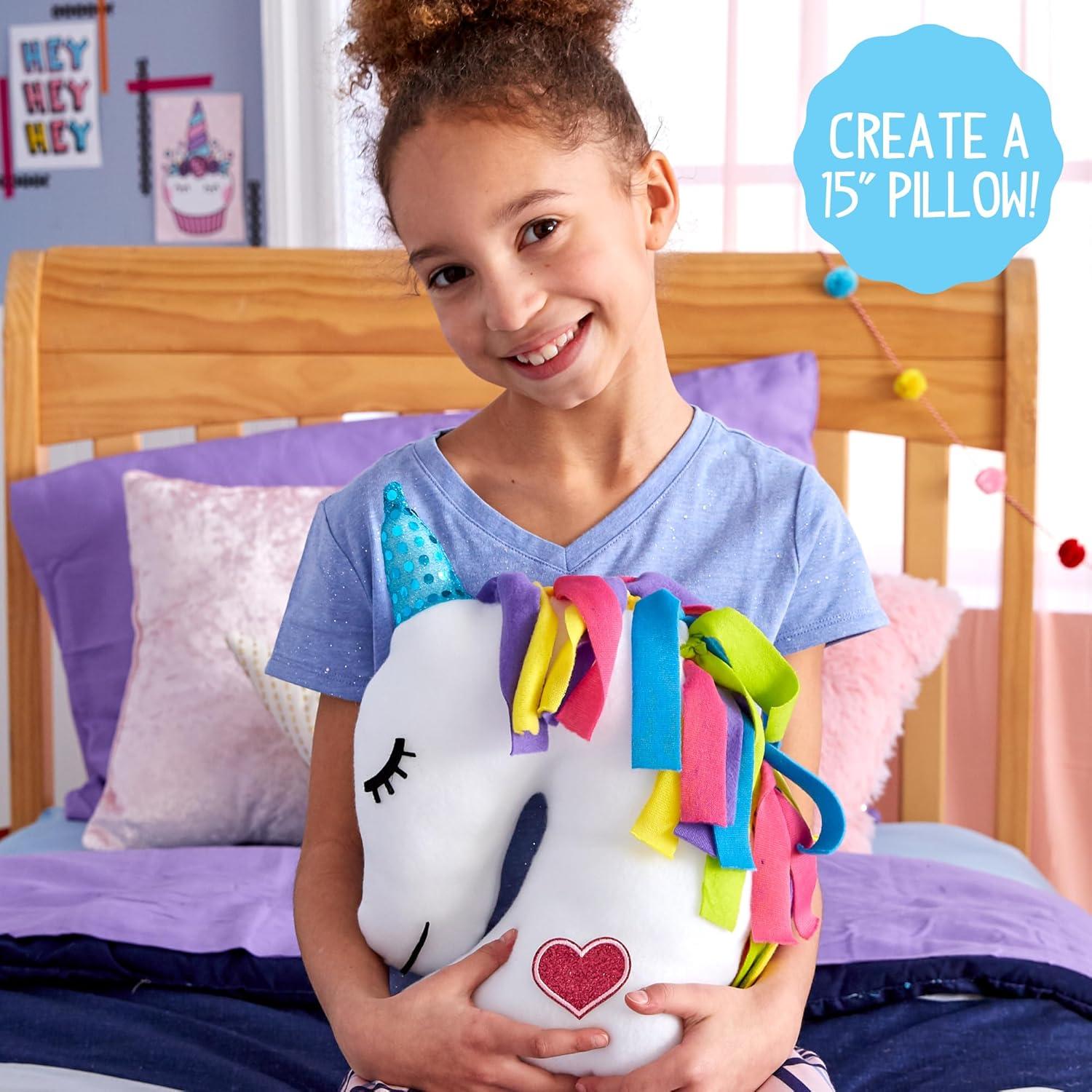 Made by Me Multicolor Unicorn Pillow, Boys and Girls, Child, Ages 6+