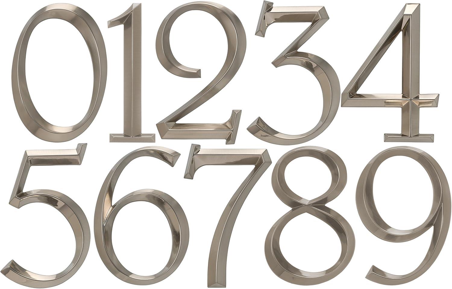 Whitehall Products 6 in. Surface Mount House Number