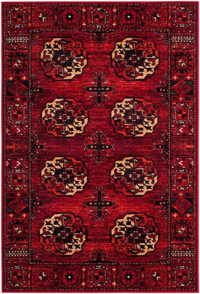 Vintage Hamadan VTH212 Power Loomed Area Rug - Red/Multi - 4'x6' - Safavieh.