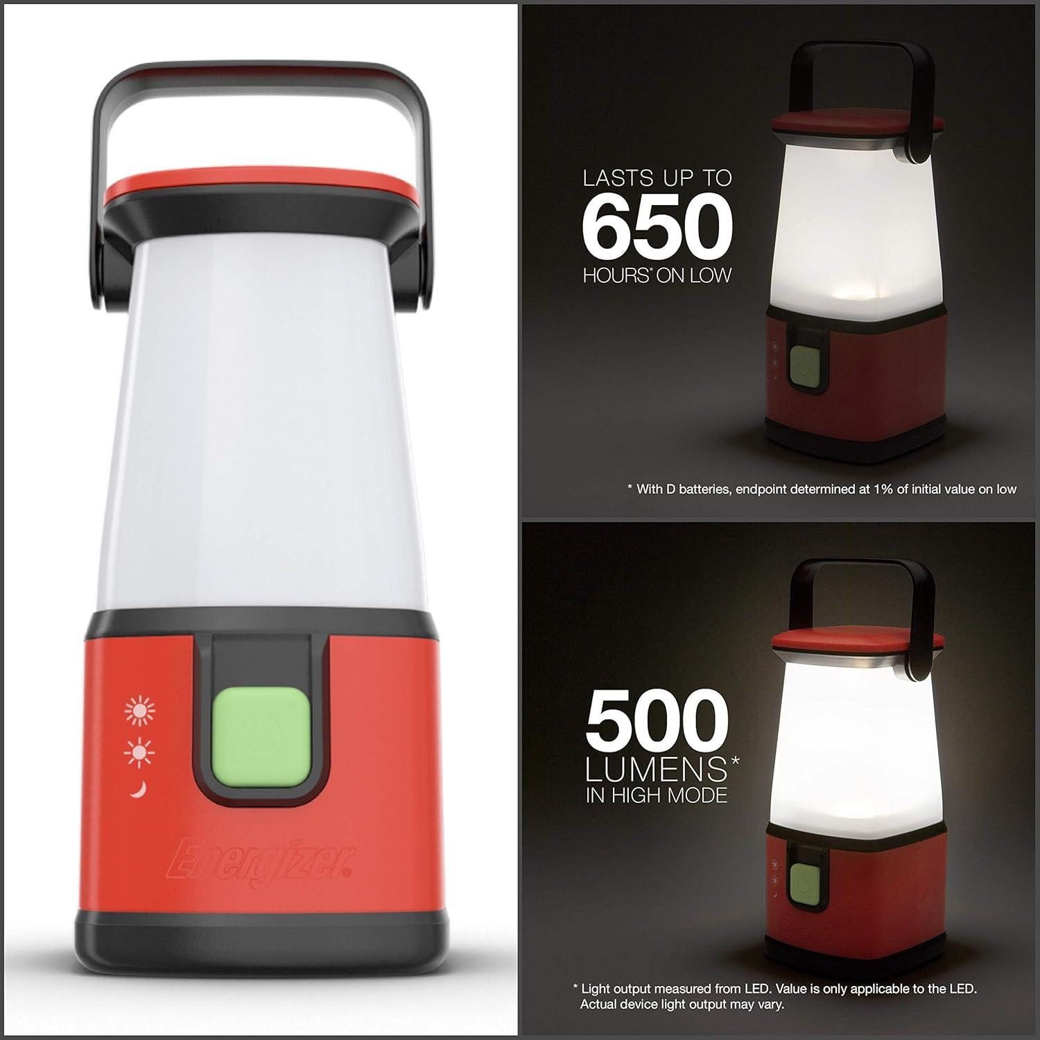 Energizer 360 Degree LED Emergency Red Lantern, WeatheReady LED Lantern