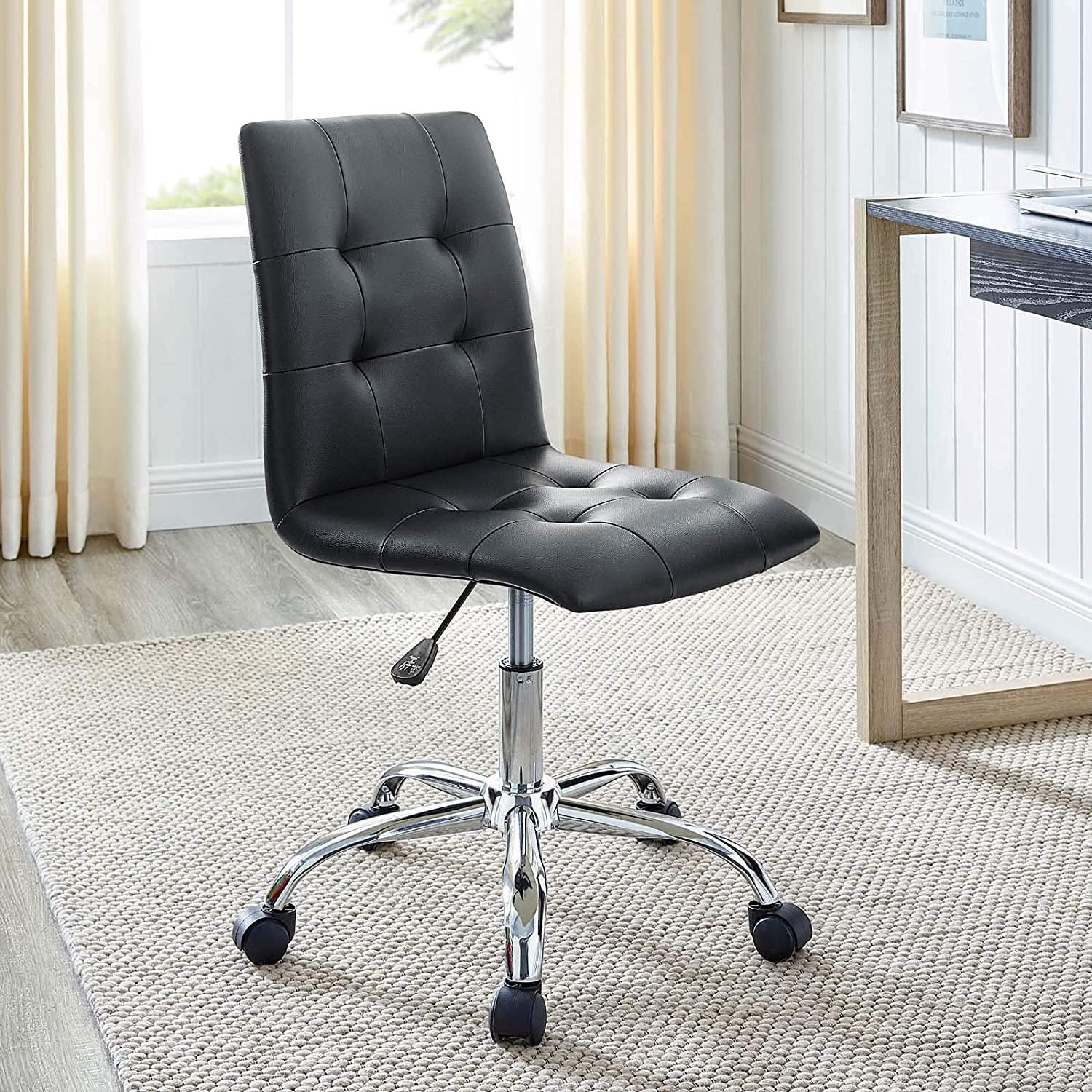 Modway Prim Armless Mid Back Office Chair & Reviews | Wayfair