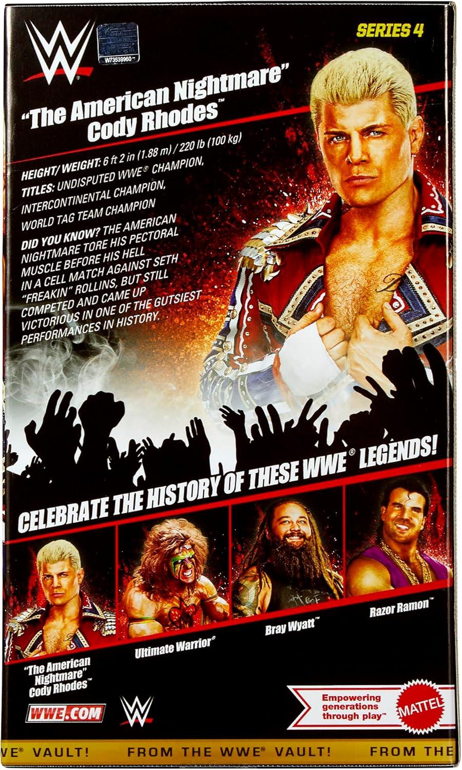 WWE From the Vault Ringside Exclusive Series 4 Bruised Cody Rhodes Action Figure