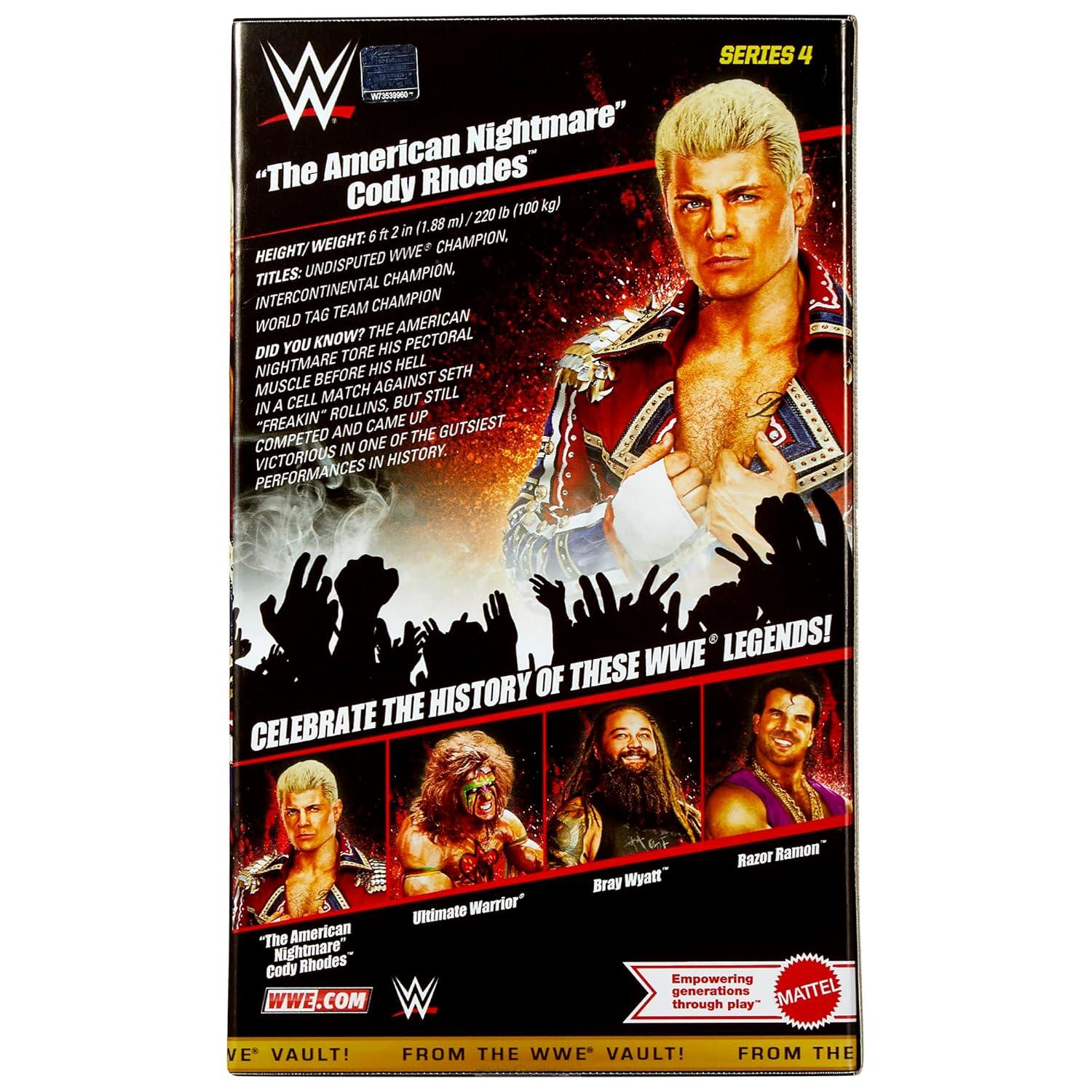 WWE From the Vault Ringside Exclusive Series 4 Bruised Cody Rhodes Action Figure