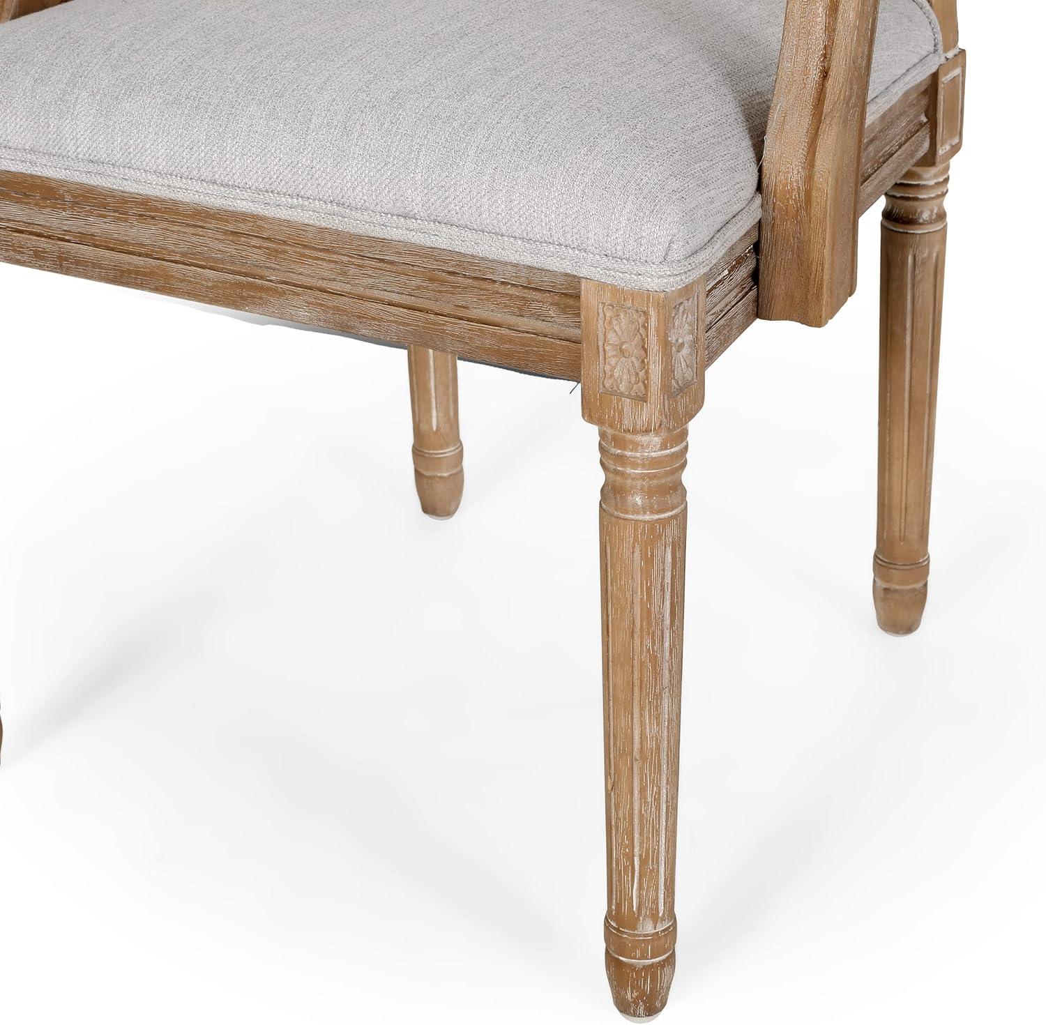Christopher Knight Home Maria DINING CHAIR SETS, Light Grey + Natural