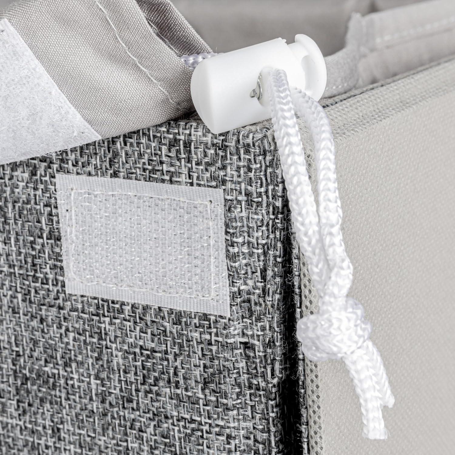 Household Essentials Rolling Laundry Hamper with Handles